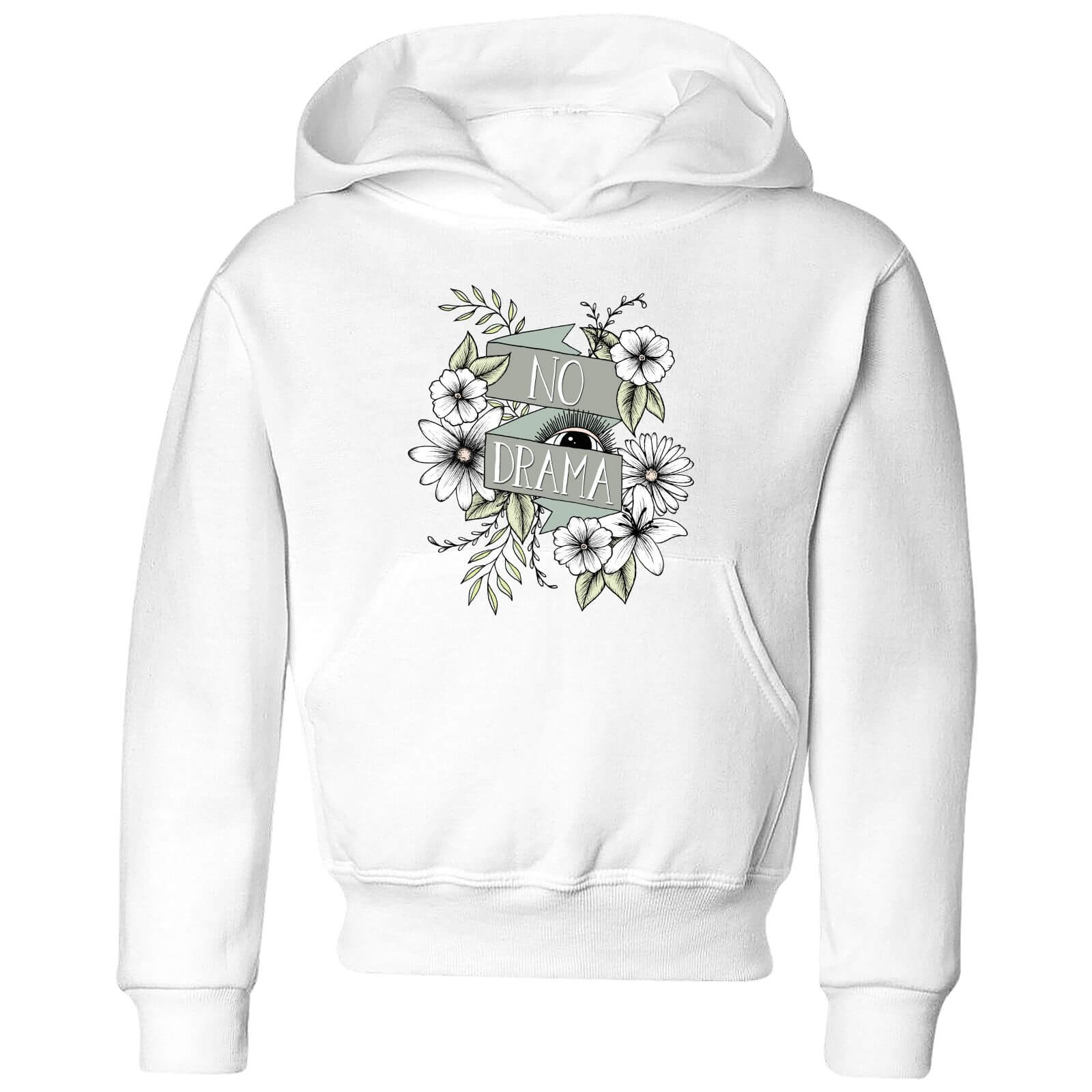 Barlena No Drama Kids' Hoodie - White - 3-4 Years - White