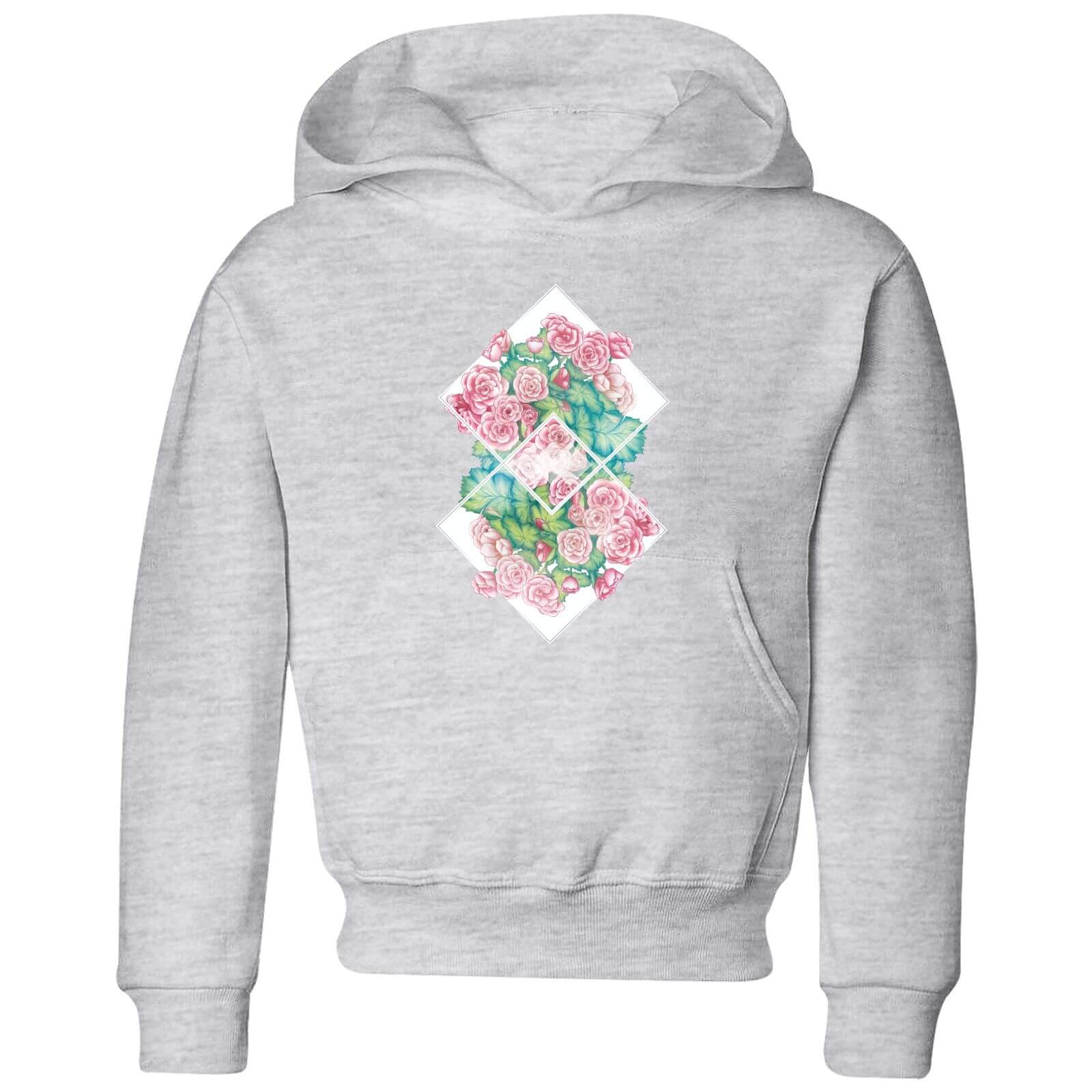 Barlena Flowers Kids' Hoodie - Grey - 3-4 Years