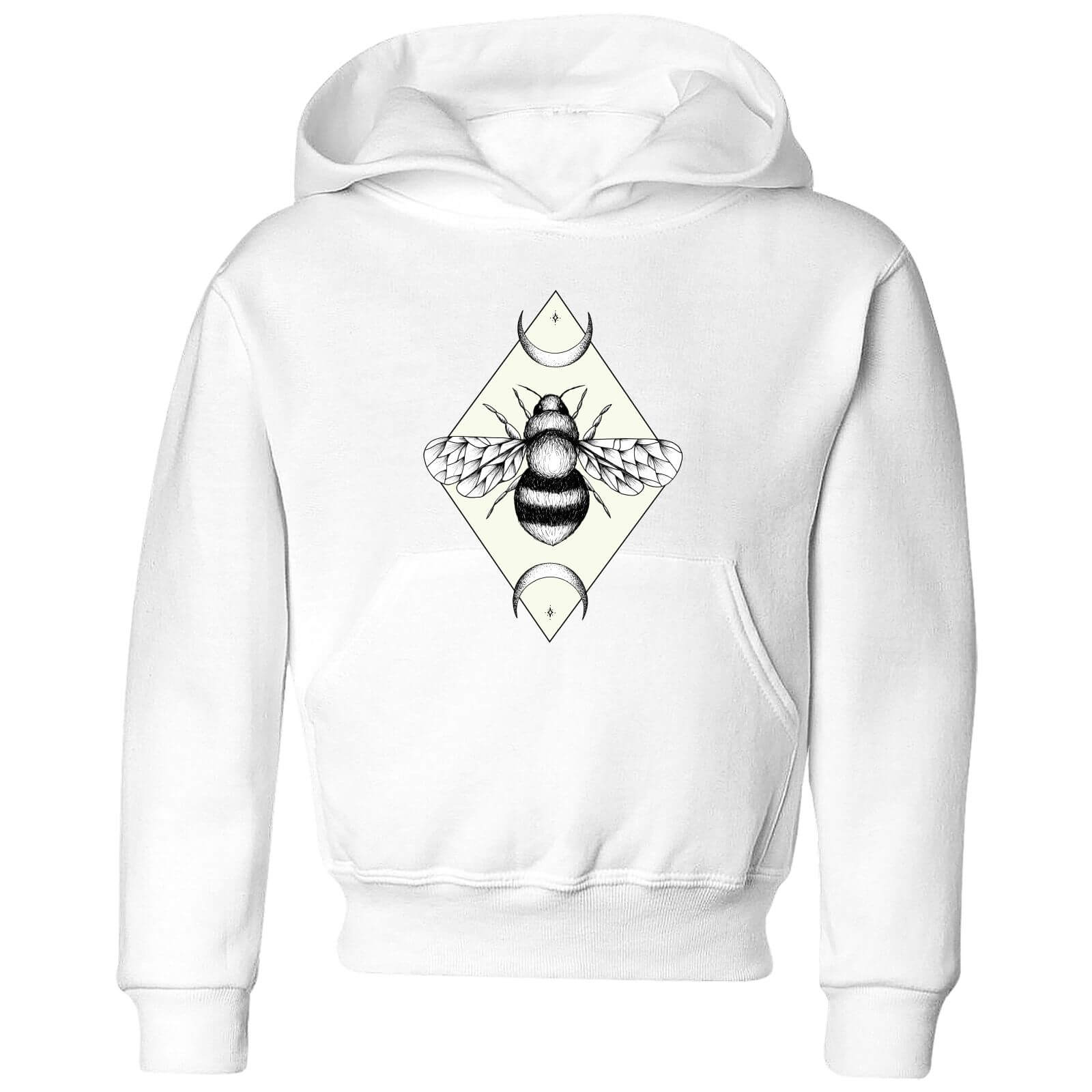 Barlena Bee Confident Kids' Hoodie - White - 7-8 Years - White
