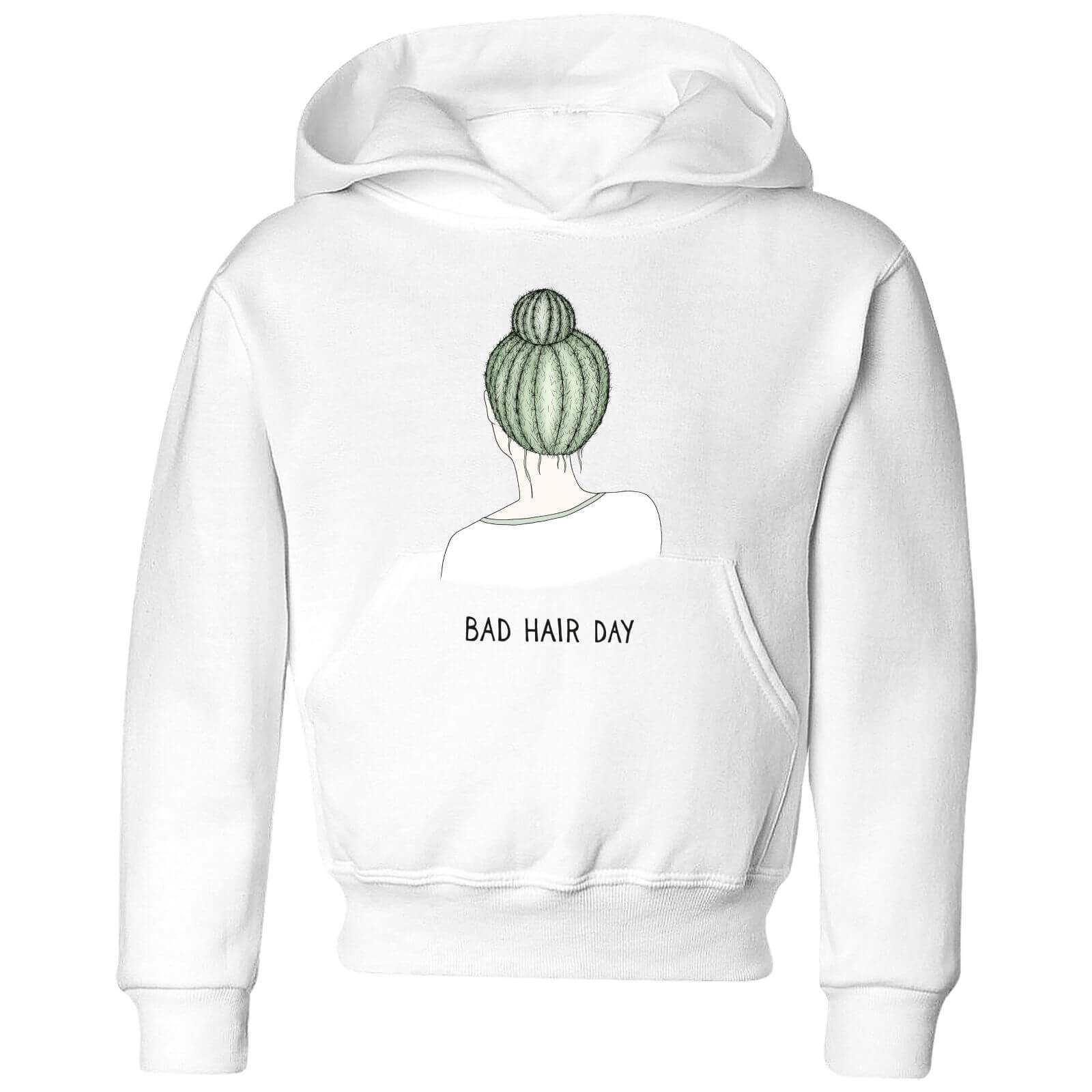 Barlena Bad Hair Day Kids' Hoodie - White - 3-4 Years - White