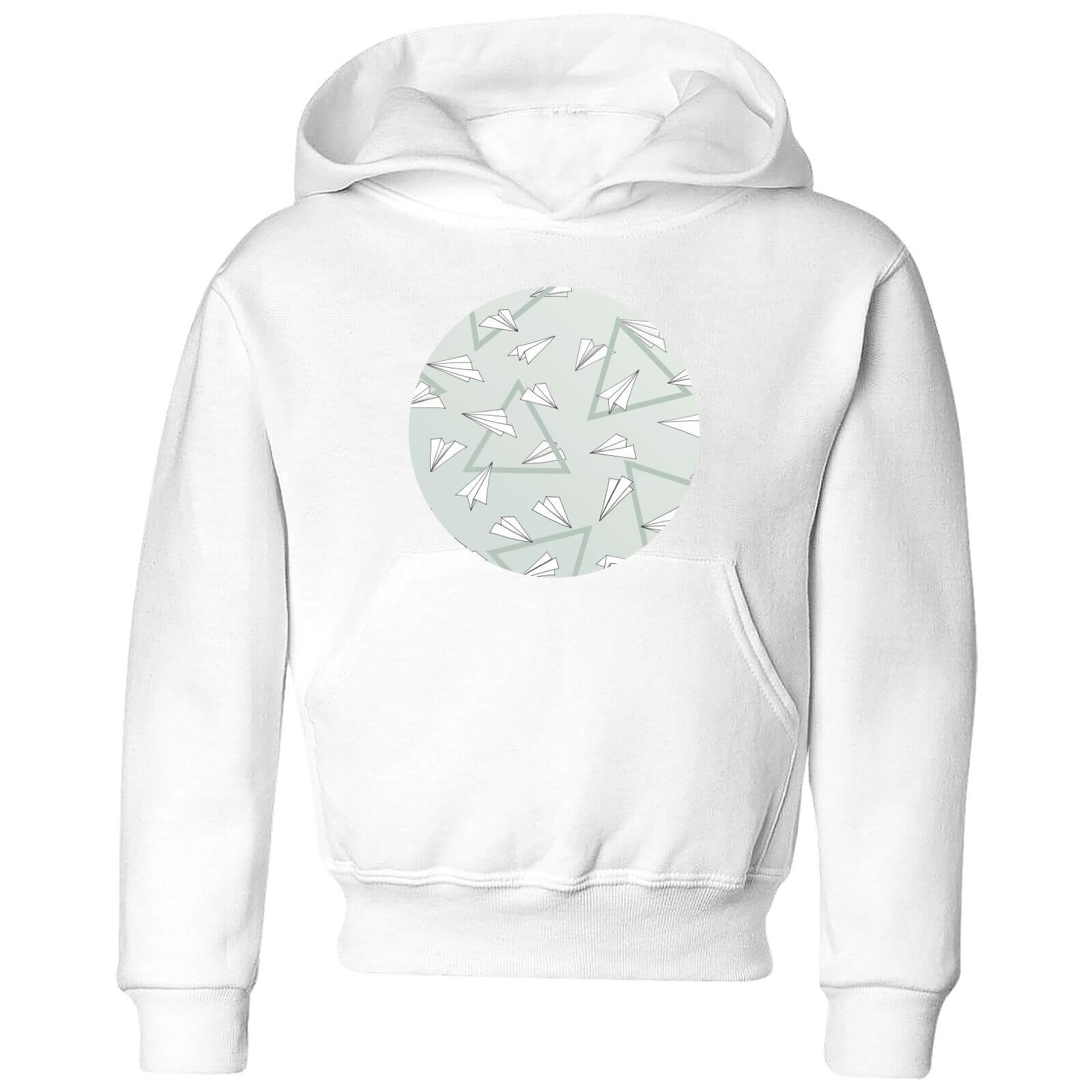 Barlena Paper Planes Kids' Hoodie - White - 3-4 Years - White