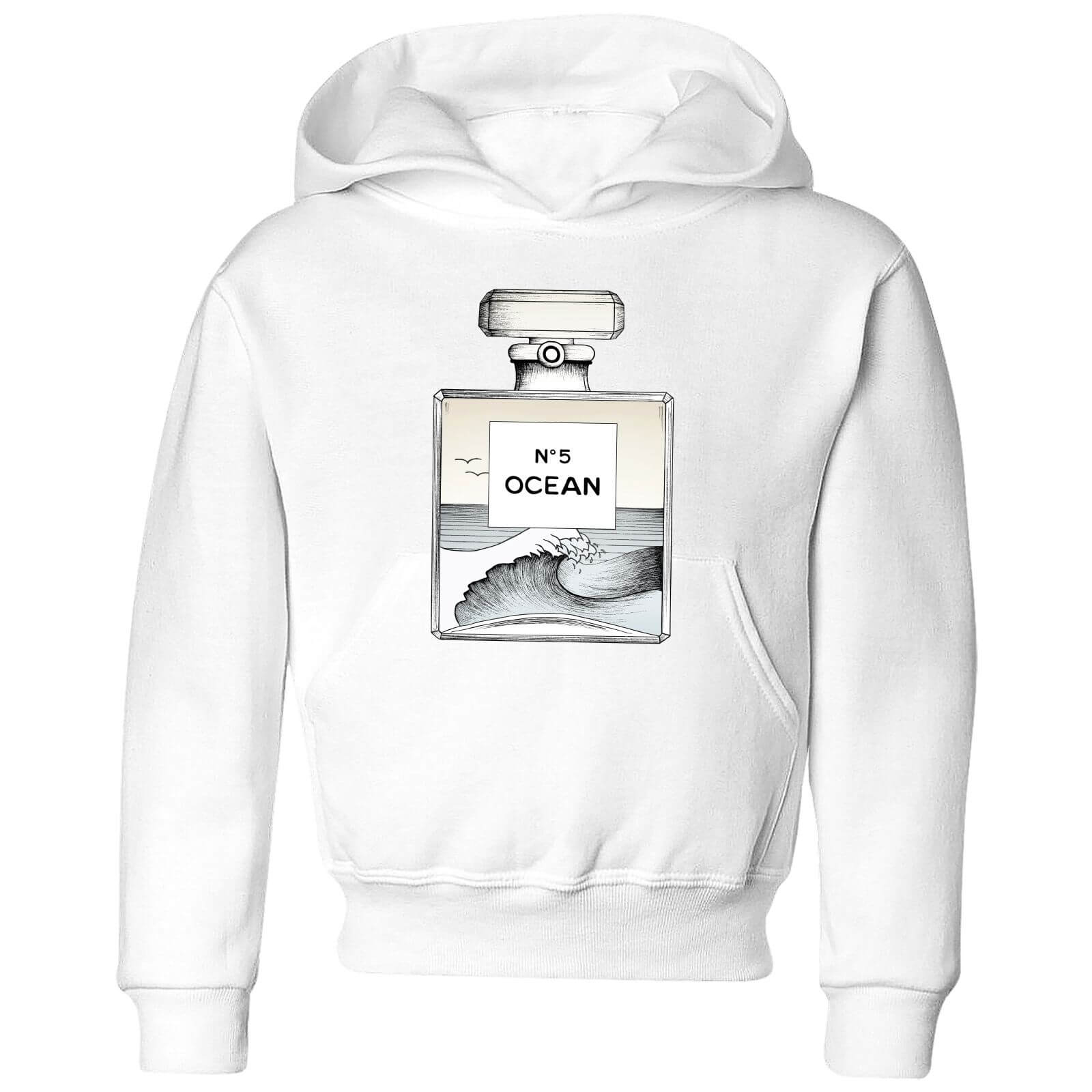 Barlena Ocean No5 Kids' Hoodie - White - 3-4 Years - White