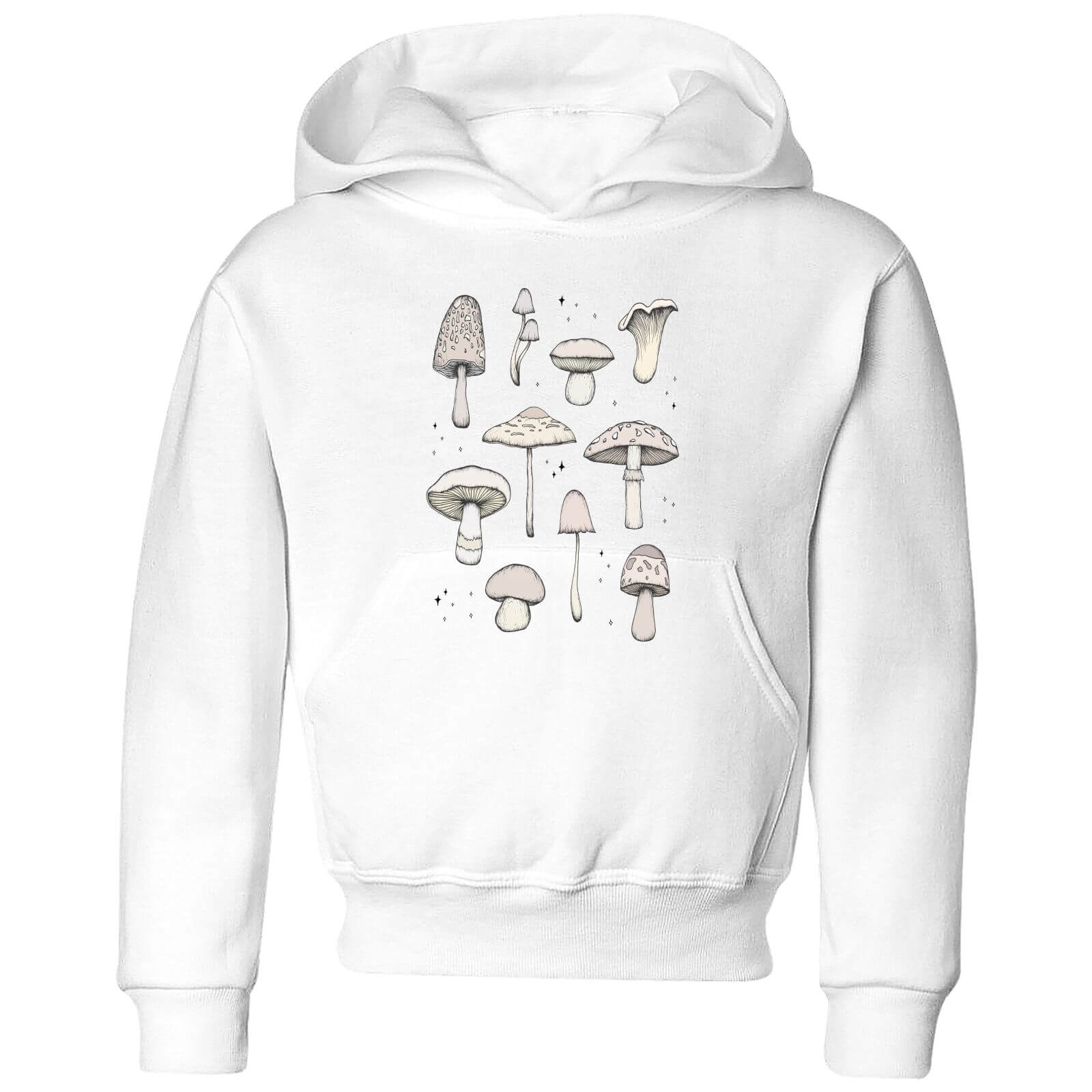 Barlena Mushrooms Kids' Hoodie - White - 3-4 Years - White