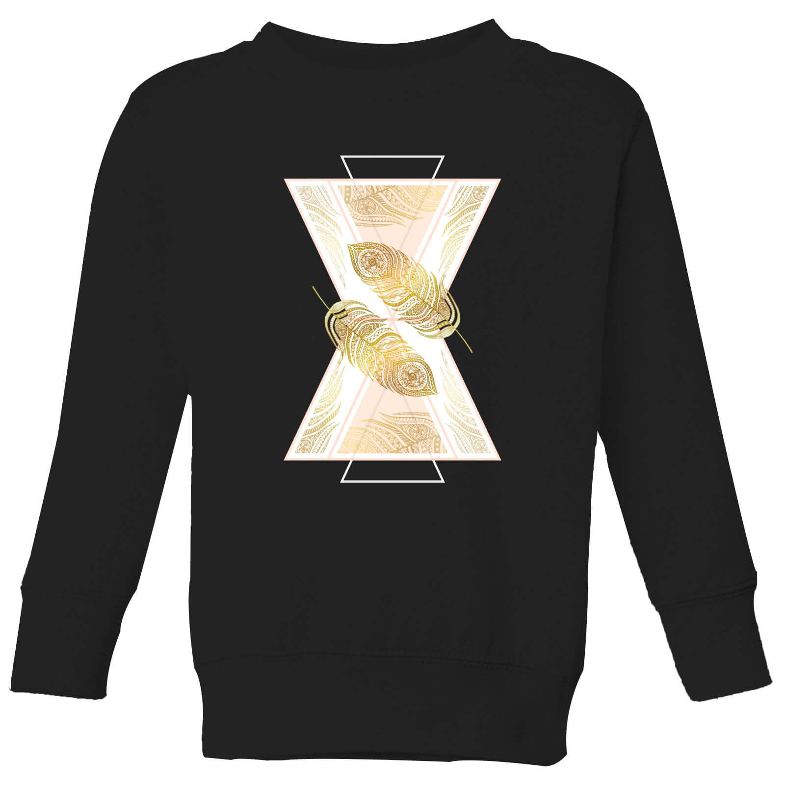 Barlena Feather Kids' Sweatshirt - Black - 3-4 Years - Black