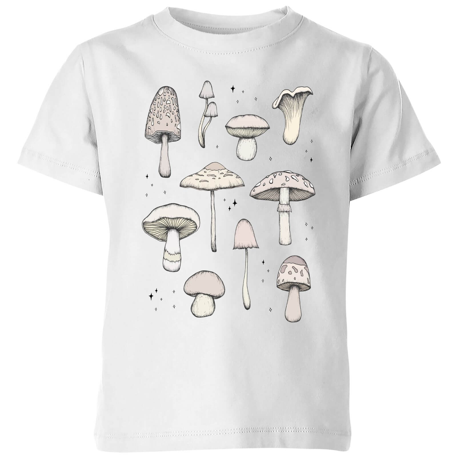 Barlena Mushrooms Kids' T-Shirt - White - 3-4 Years - White