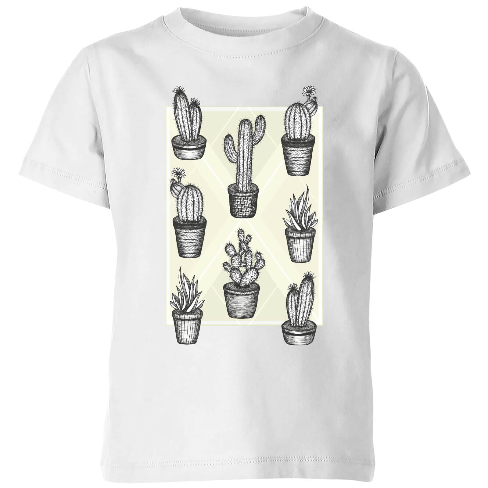 Barlena Prickly Friends Kids' T-Shirt - White - 3-4 Years - White