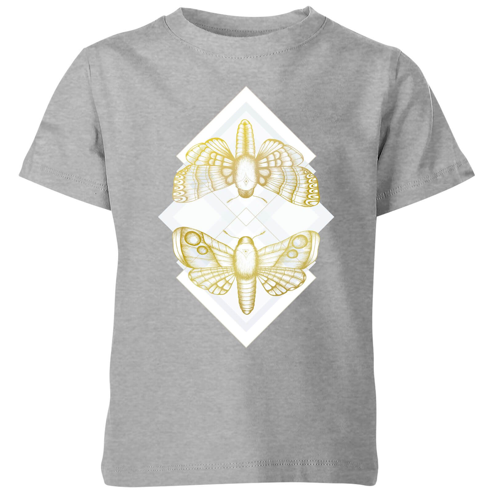 Barlena Moth Kids' T-Shirt - Grey - 3-4 Years - Grey