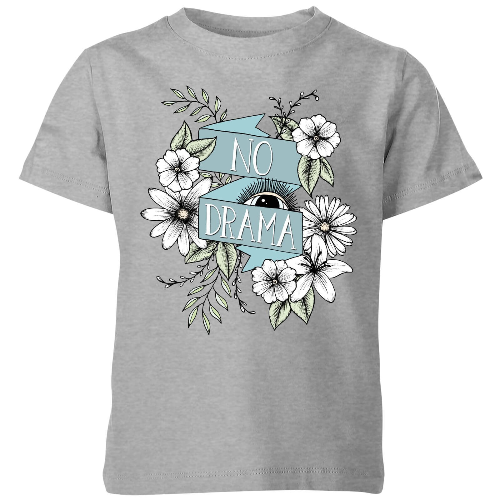 Barlena No Drama Kids' T-Shirt - Grey - 3-4 Years - Grey