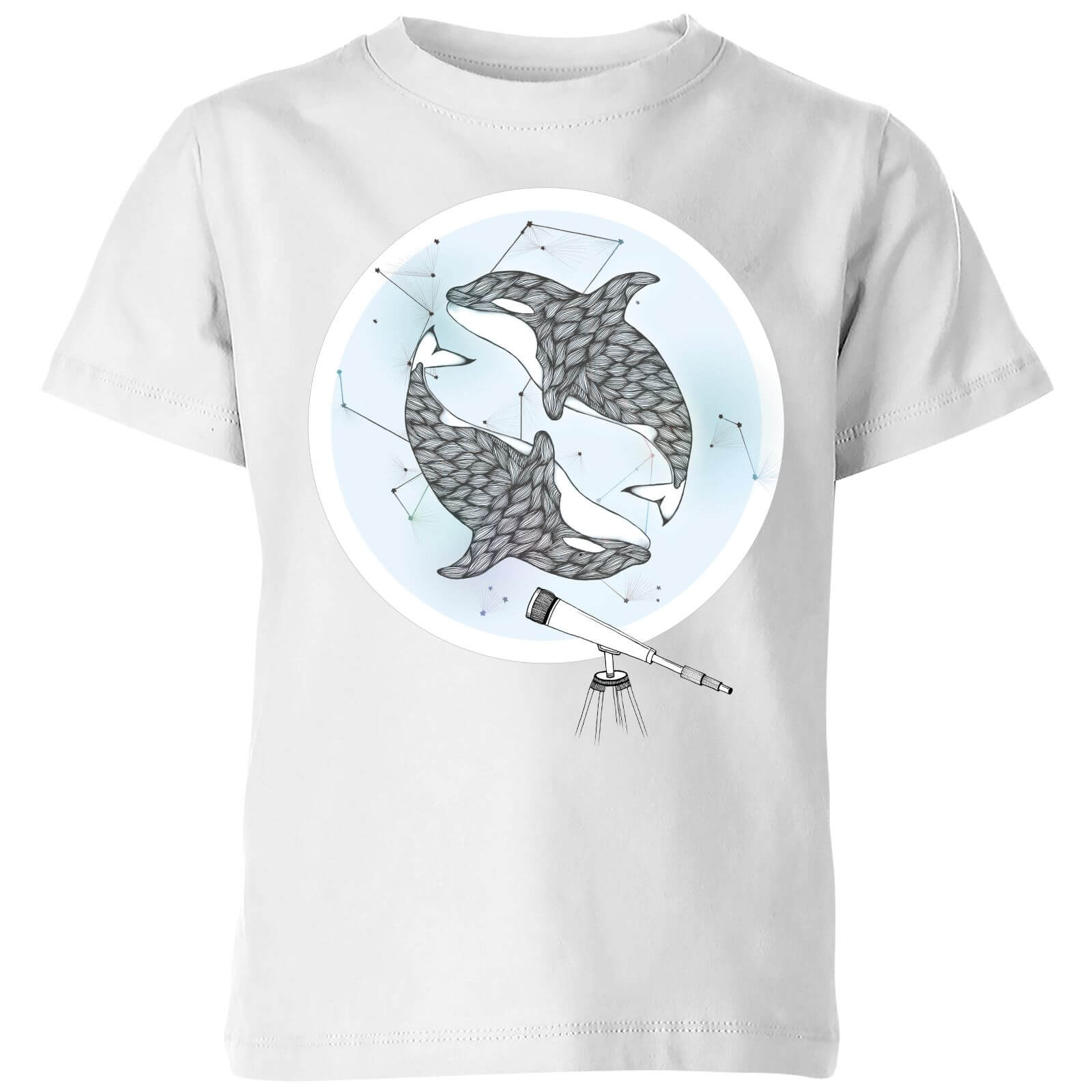 Barlena Orcalaxy Kids' T-Shirt - White - 3-4 Years - White