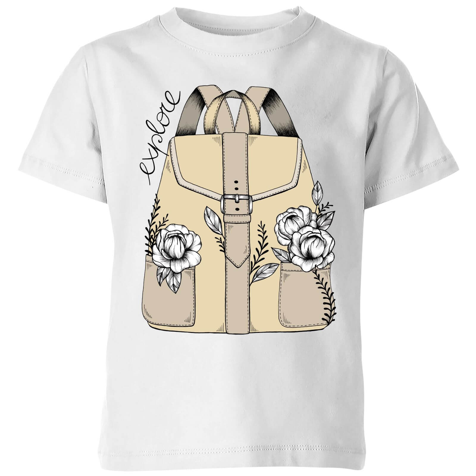 Barlena Explore Kids' T-Shirt - White - 3-4 Years - White