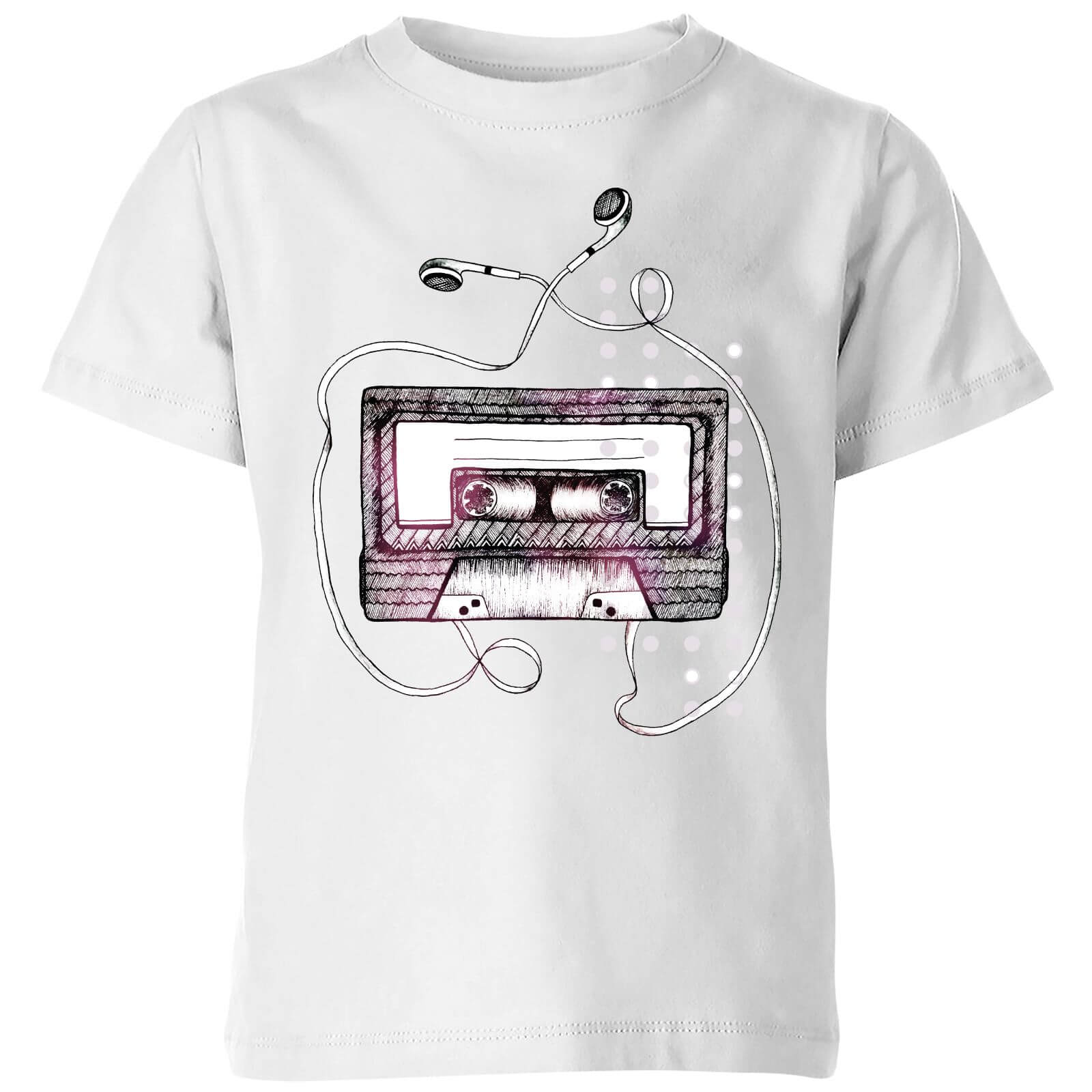 Barlena Mixtape Kids' T-Shirt - White - 3-4 Years - White