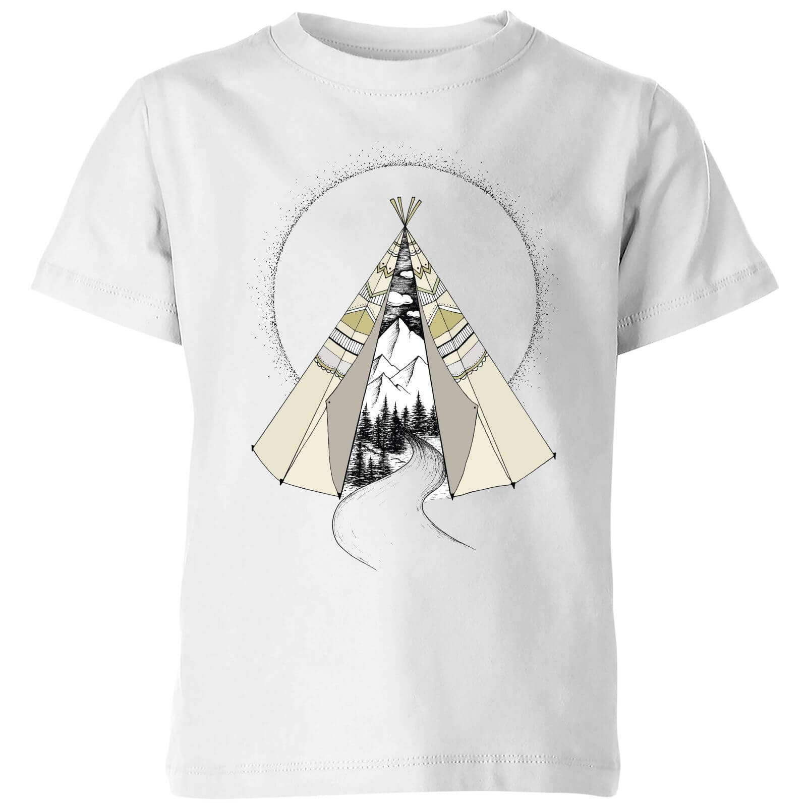 Barlena Into The Wild Kids' T-Shirt - White - 3-4 Years - White