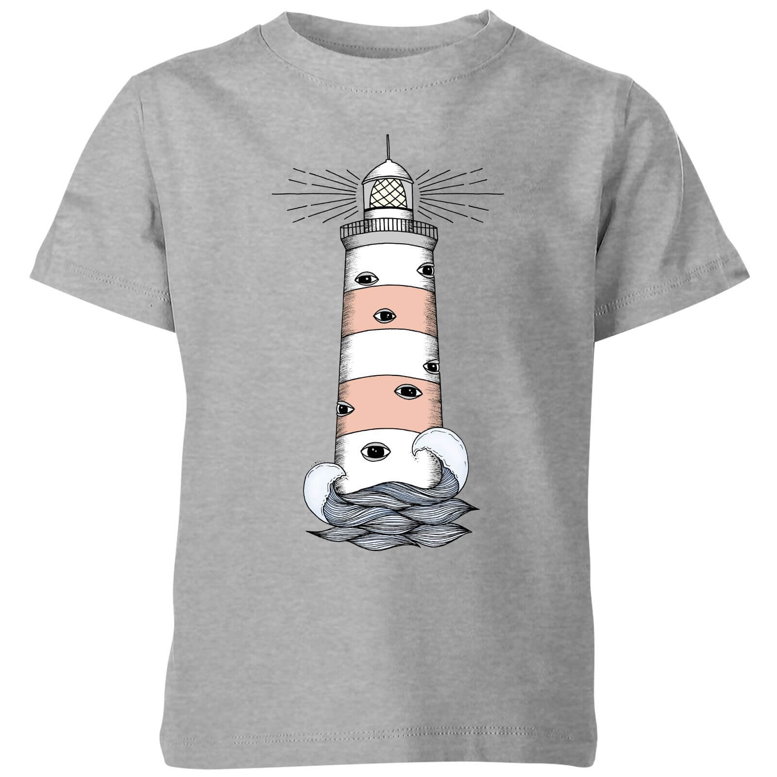 Barlena Eye See Start Kids' T-Shirt - Grey - 3-4 Years - Grey