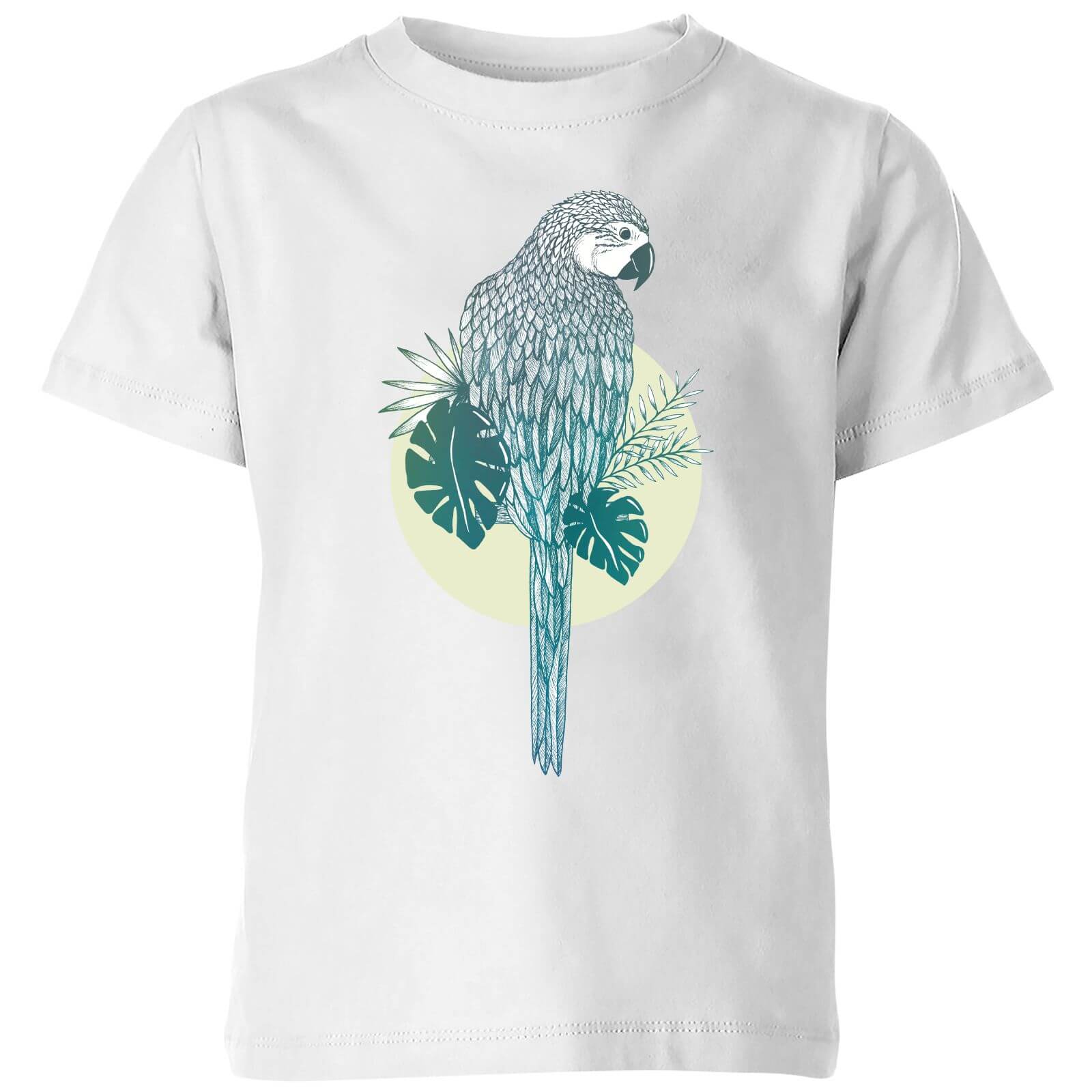 Barlena Parrot Kids' T-Shirt - White - 9-10 Years - White