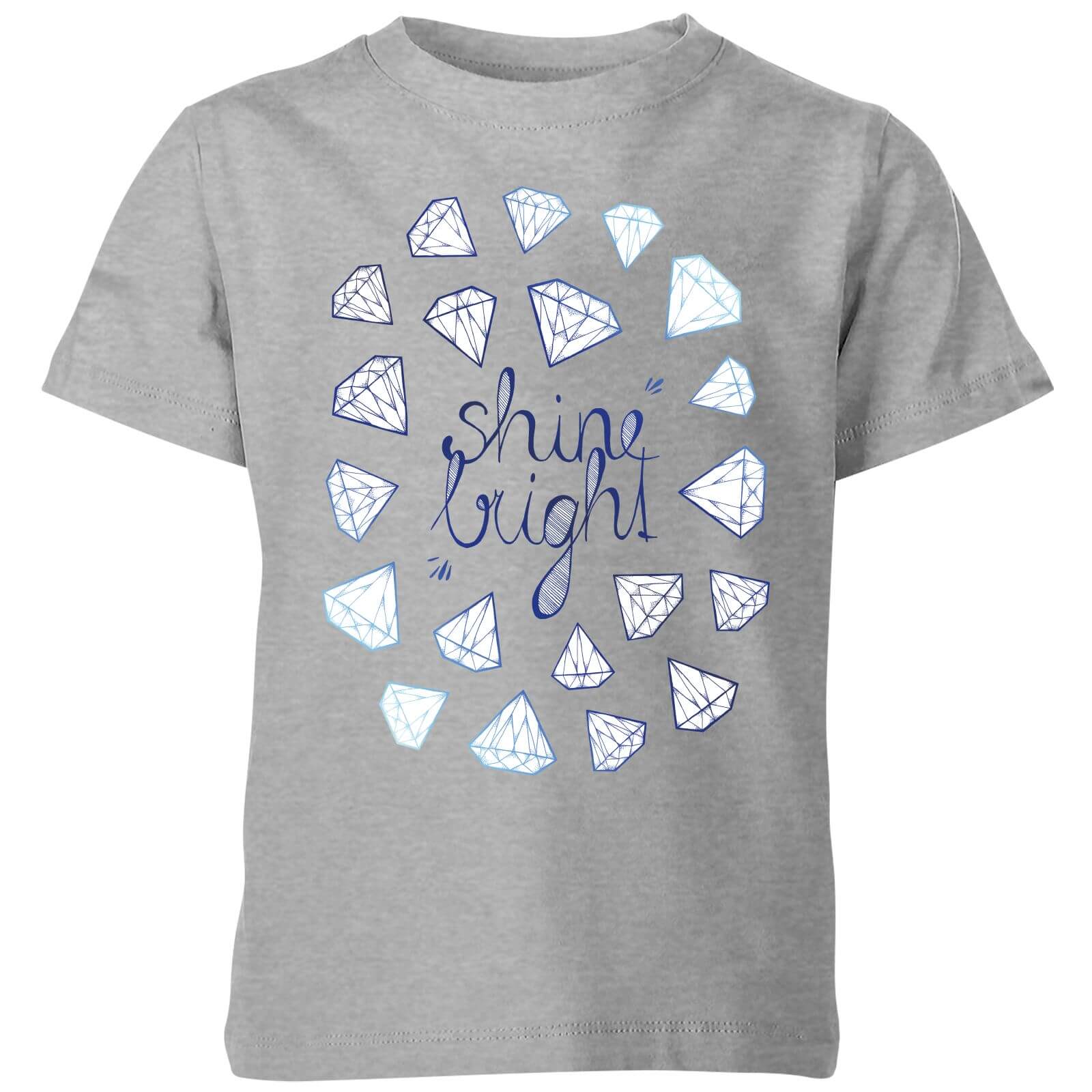 Barlena Shine Bright Kids' T-Shirt - Grey - 3-4 Years - Grey