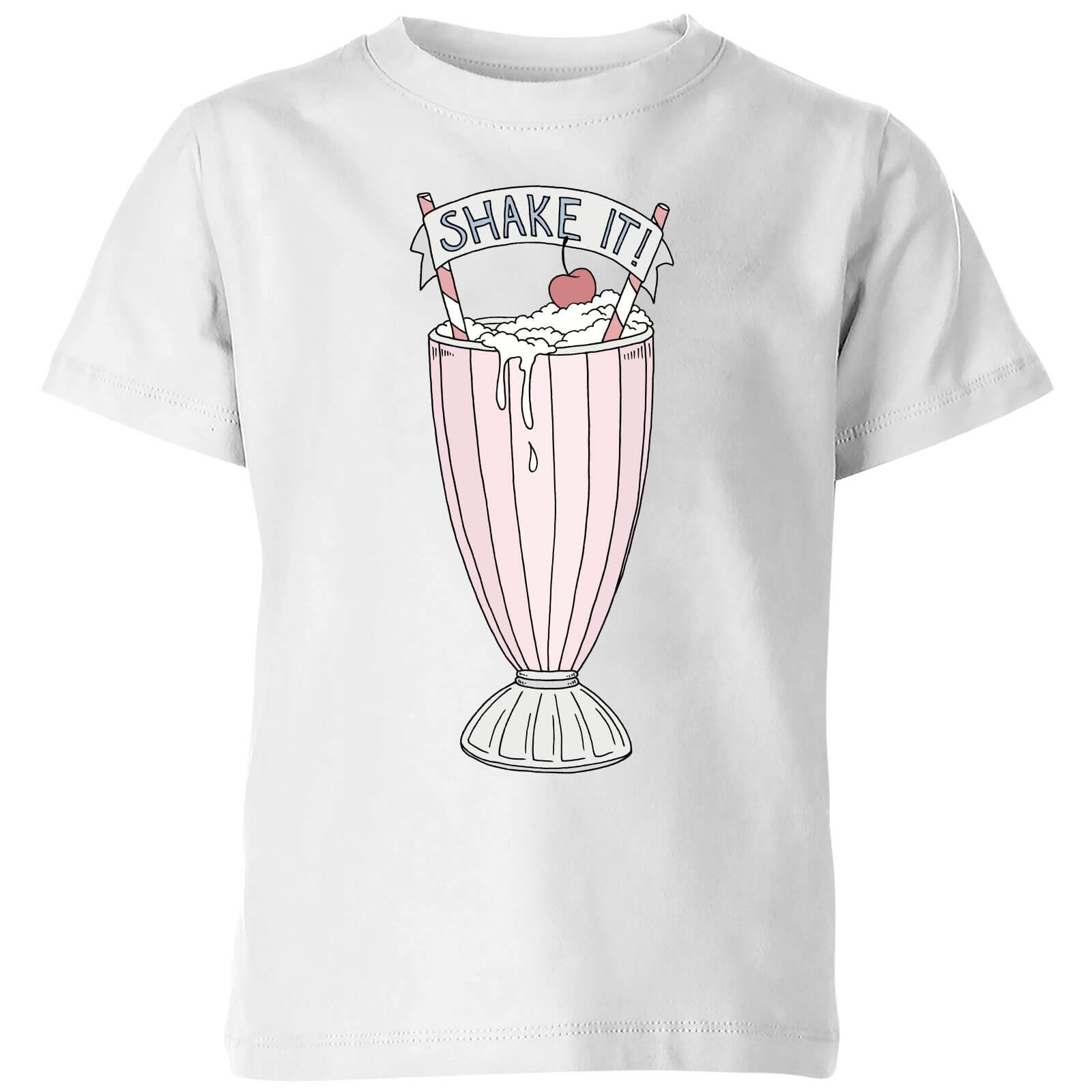 Barlena Shake It Kids' T-Shirt - White - 5-6 Years - White