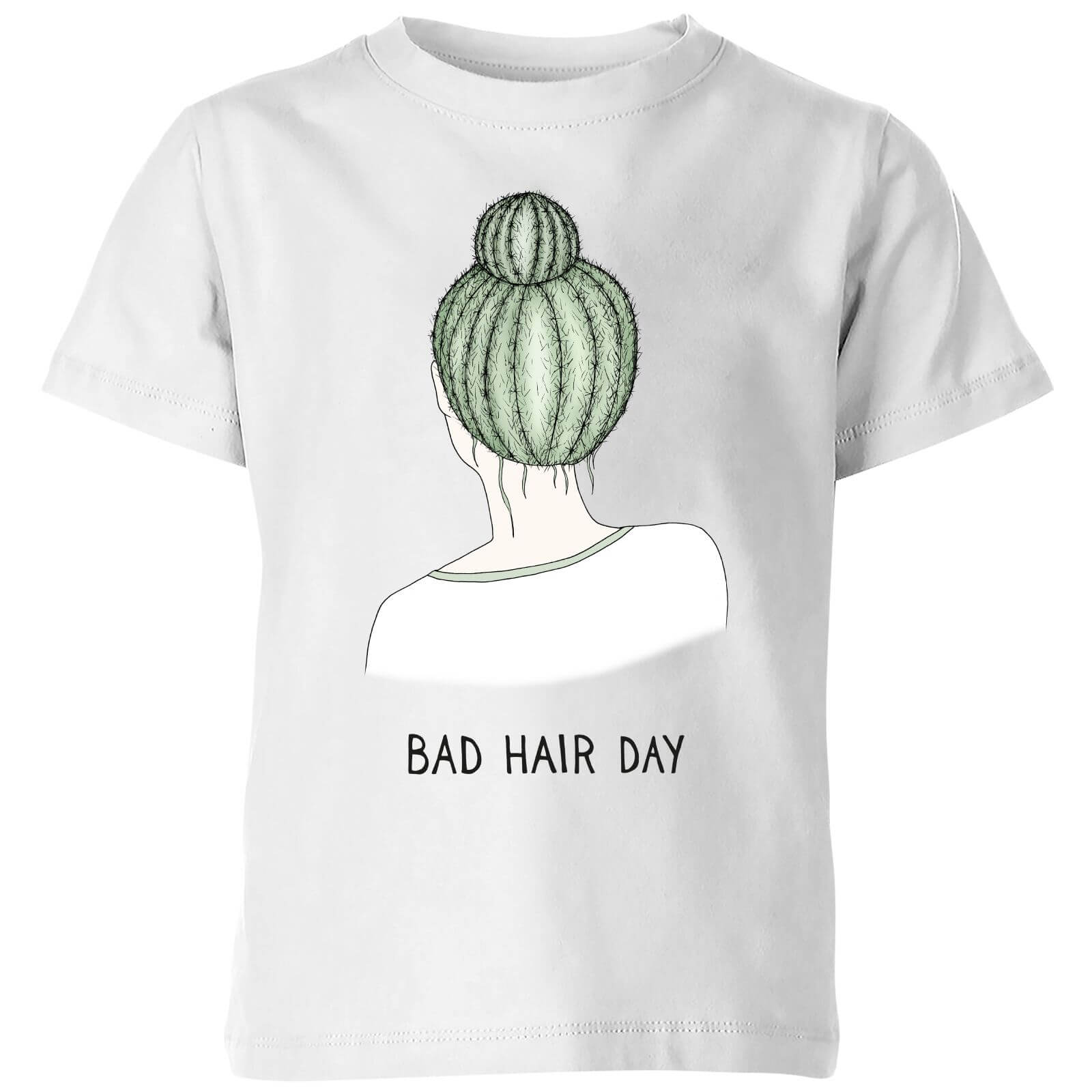 Barlena Bad Hair Day Kids' T-Shirt - White - 5-6 Years - White