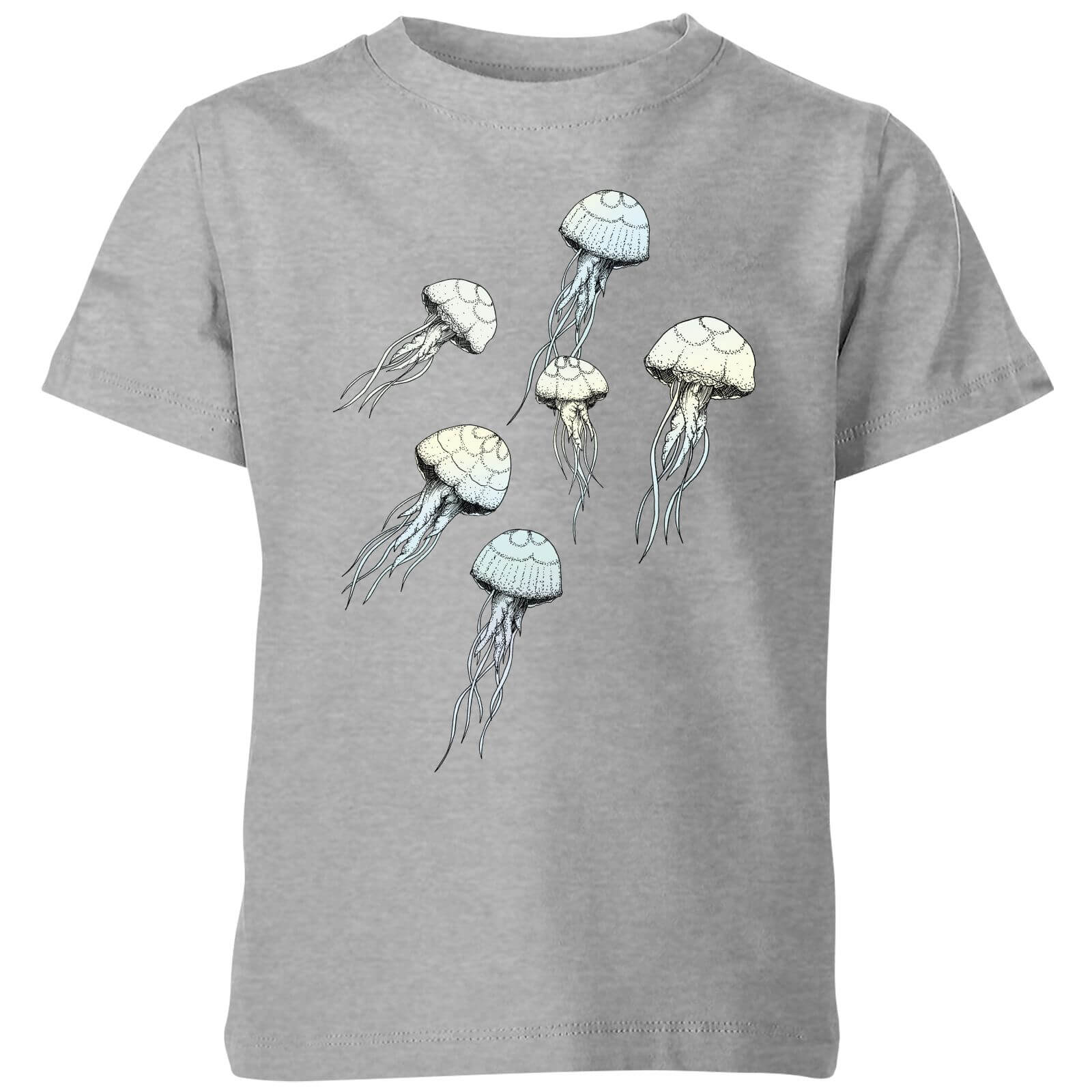 Barlena Jellyfish Kids' T-Shirt - Grey - 5-6 Years - Grey