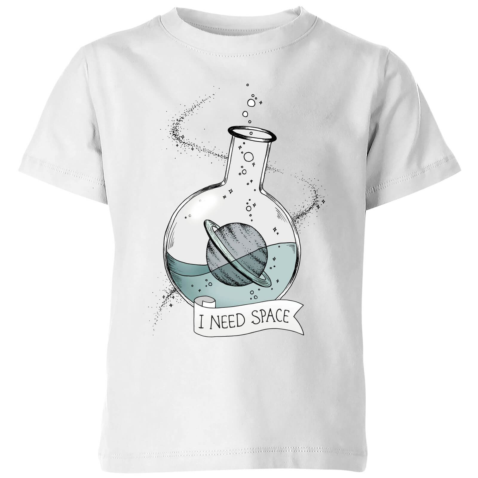 Barlena I Need Space Kids' T-Shirt - White - 7-8 Years - White