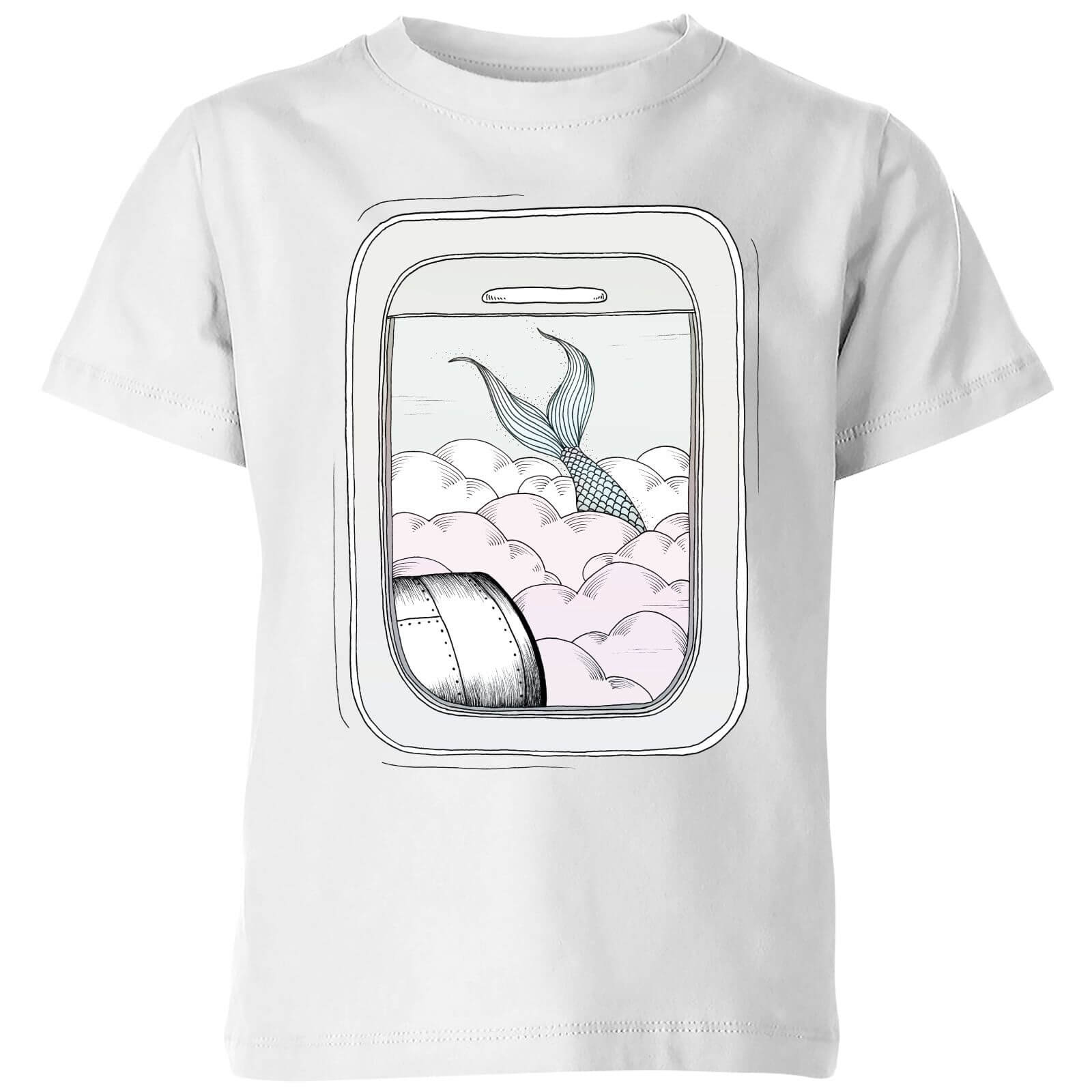 Barlena Window Seat Kids' T-Shirt - White - 5-6 Years - White