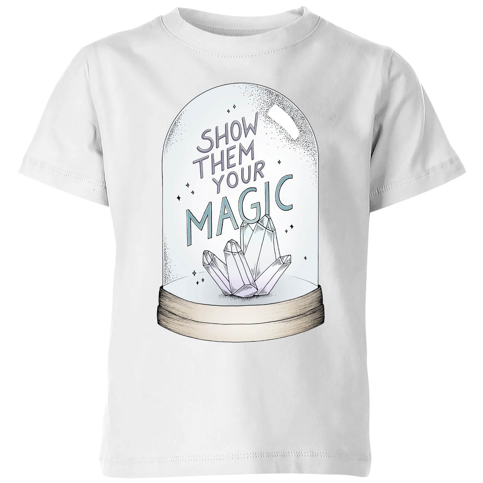 Barlena Show Them Your Magic Kids' T-Shirt - White - 3-4 Years - White