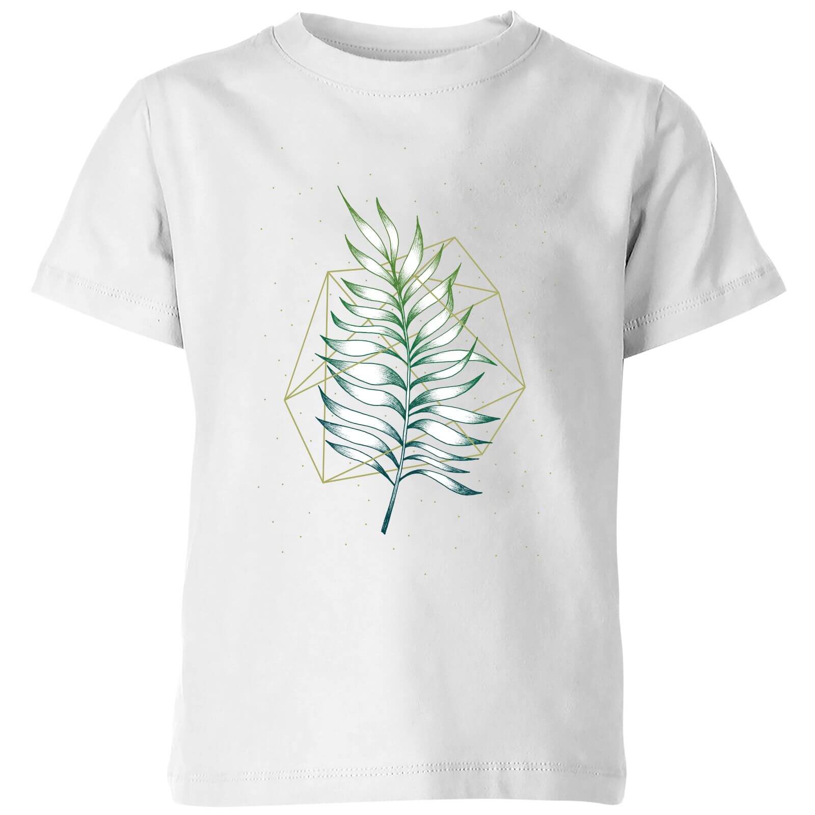 Barlena Geometry and Nature Kids' T-Shirt - White - 7-8 Years - White