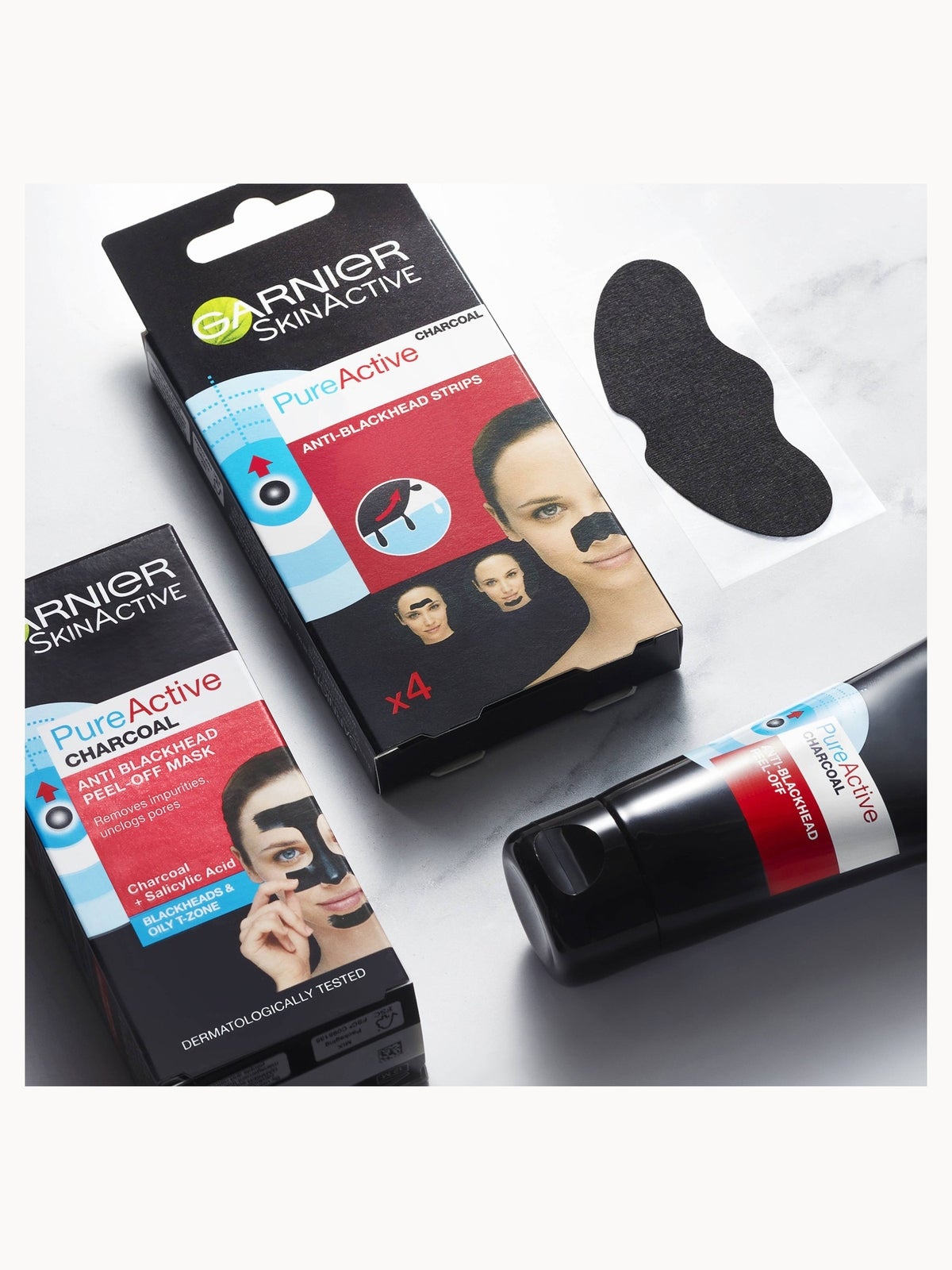 Garnier Pure Active Intensive Anti Blackhead Charcoal Nose Strips 4
