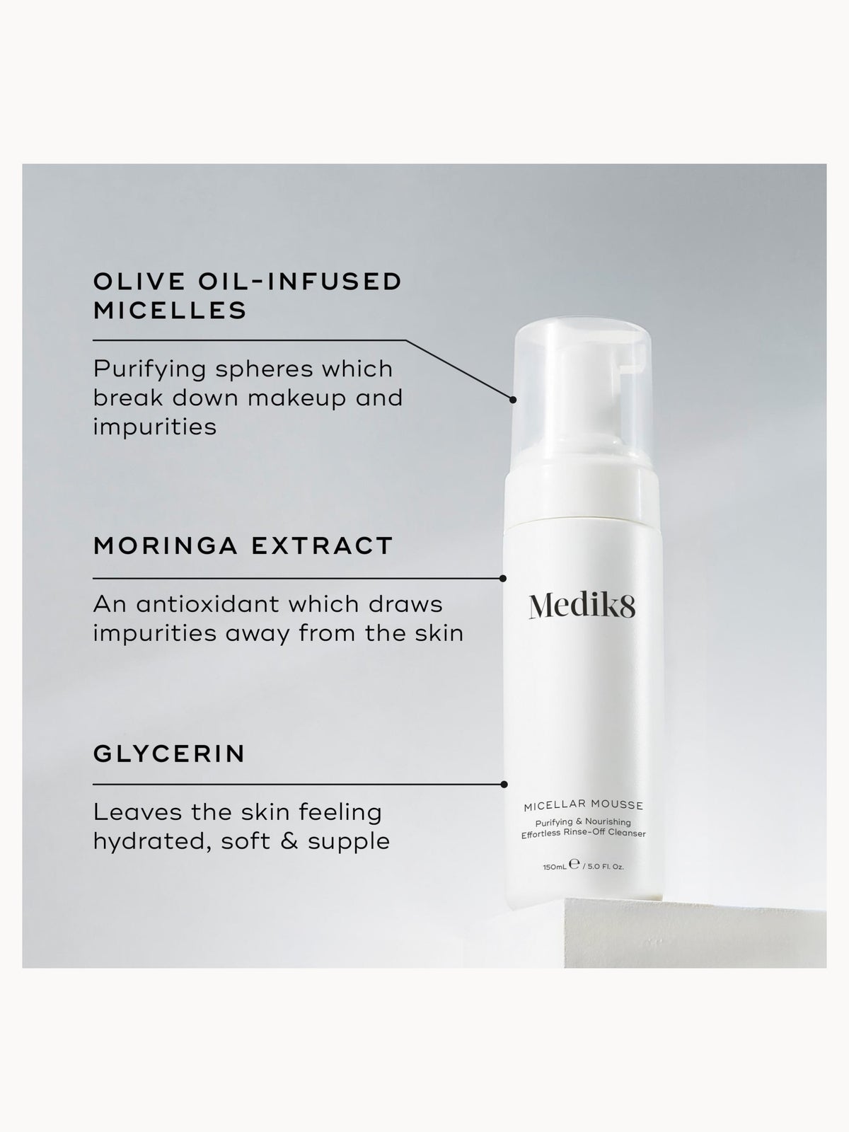 Medik8 Micellar Mousse 150ml 3