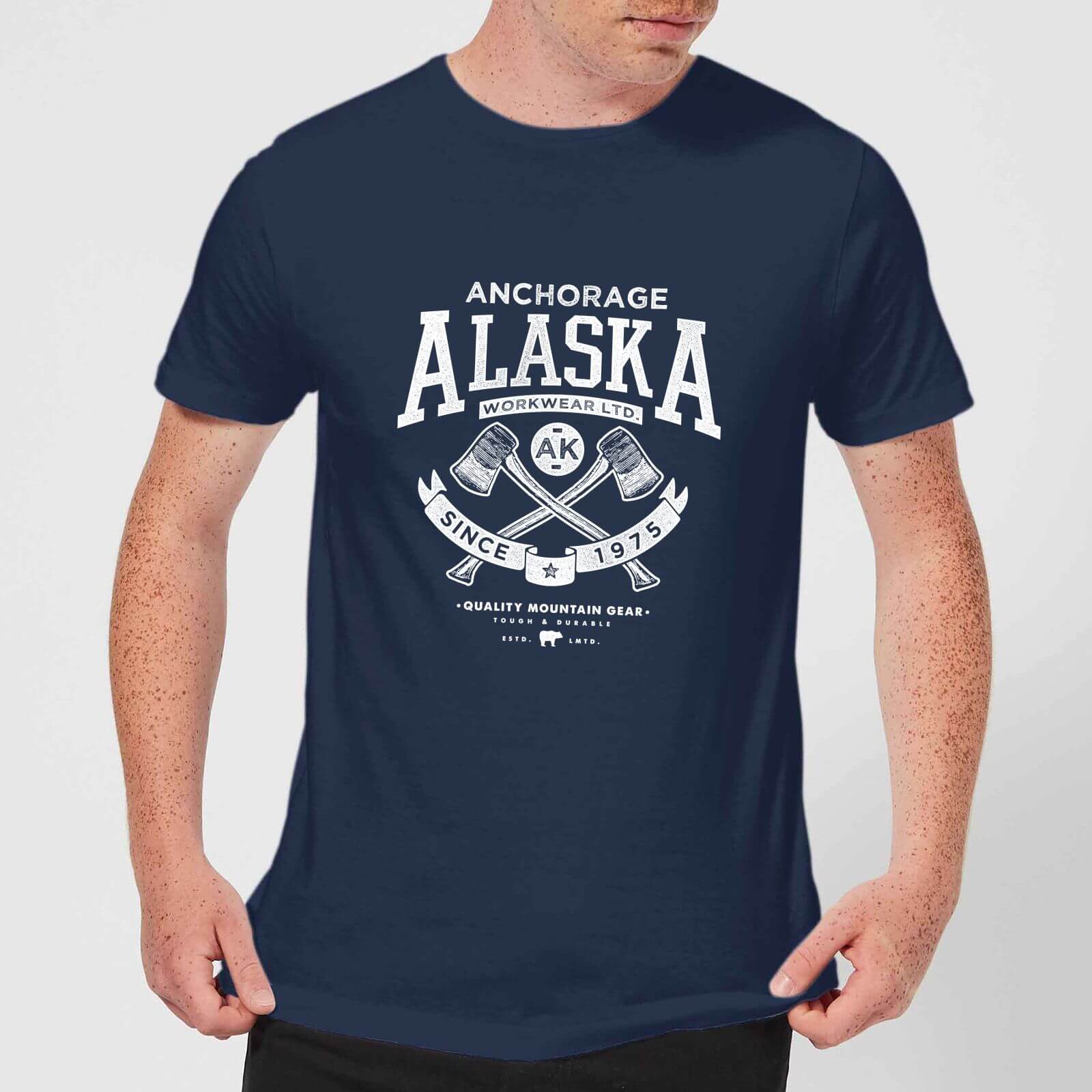 

Alaska Men's T-Shirt - Navy - XS