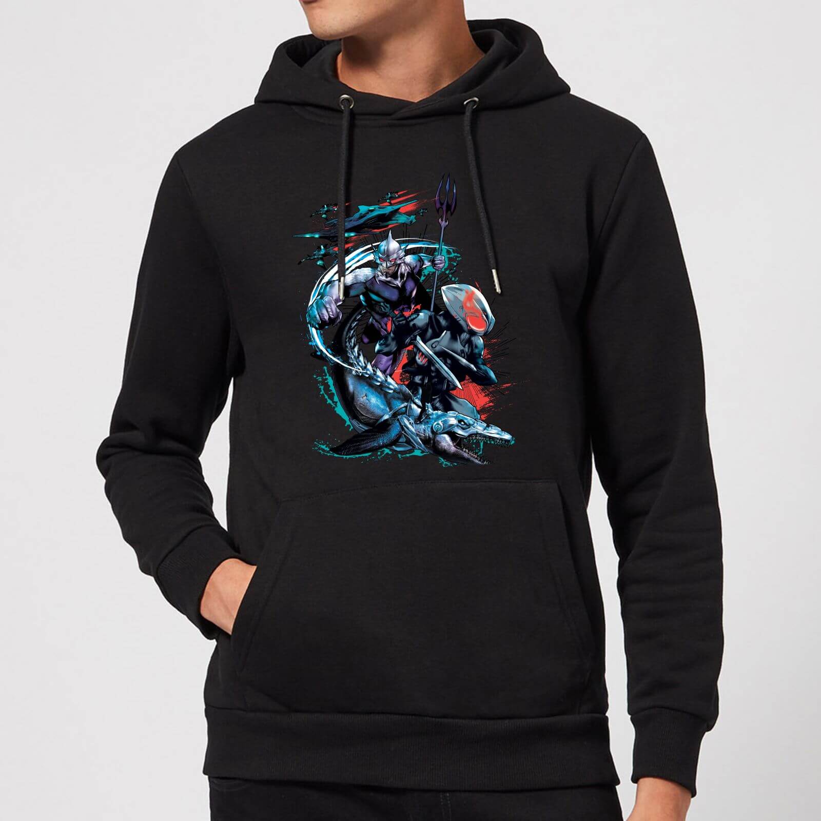 Aquaman Black Manta & Ocean Master Hoodie - Black - XXL - Nero
