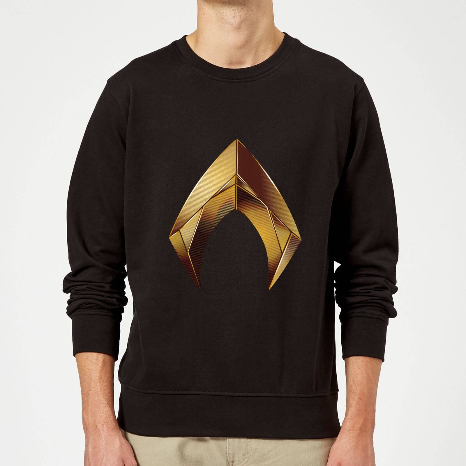 aquaman symbol sweatshirt - black - xxl - nero