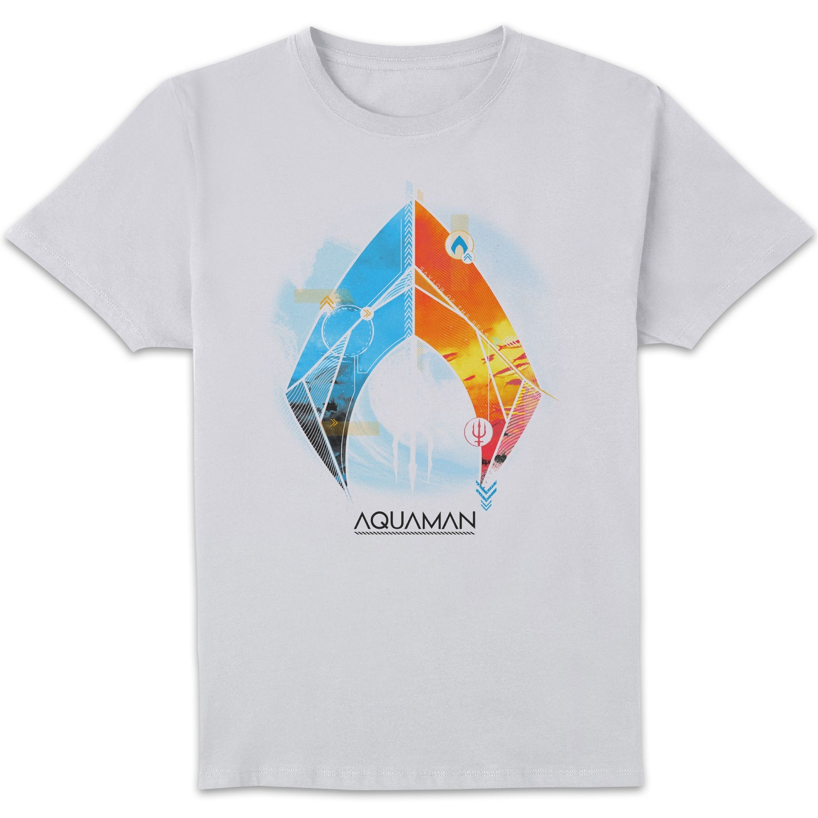 Aquaman Back To The Beach Men's T-Shirt - White - XXL