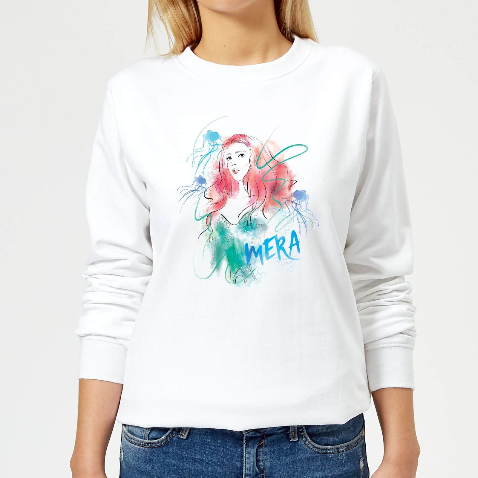 Aquaman Mera Women's Sweatshirt - White - XL - White
