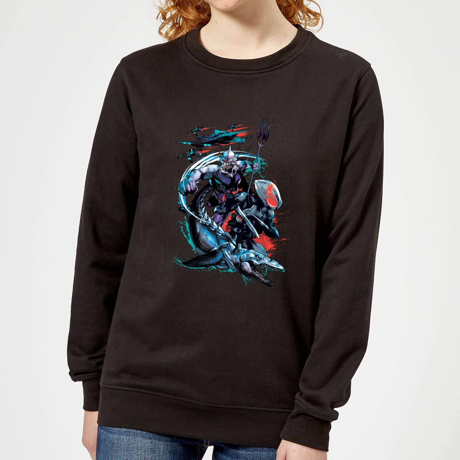 

Aquaman Black Manta & Ocean Master Women's Sweatshirt - Black - S - Noir