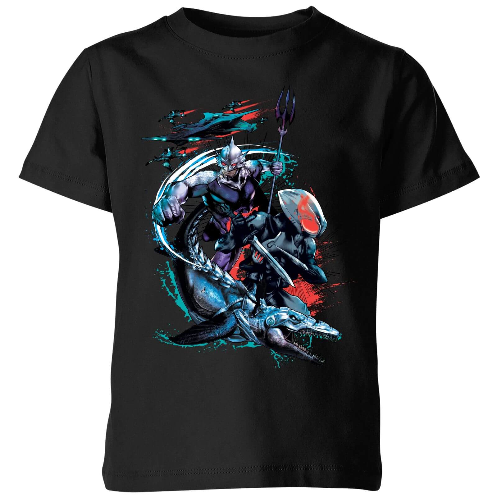 

Aquaman Black Manta & Ocean Master Kids' T-Shirt - Black - 3-4 Anni