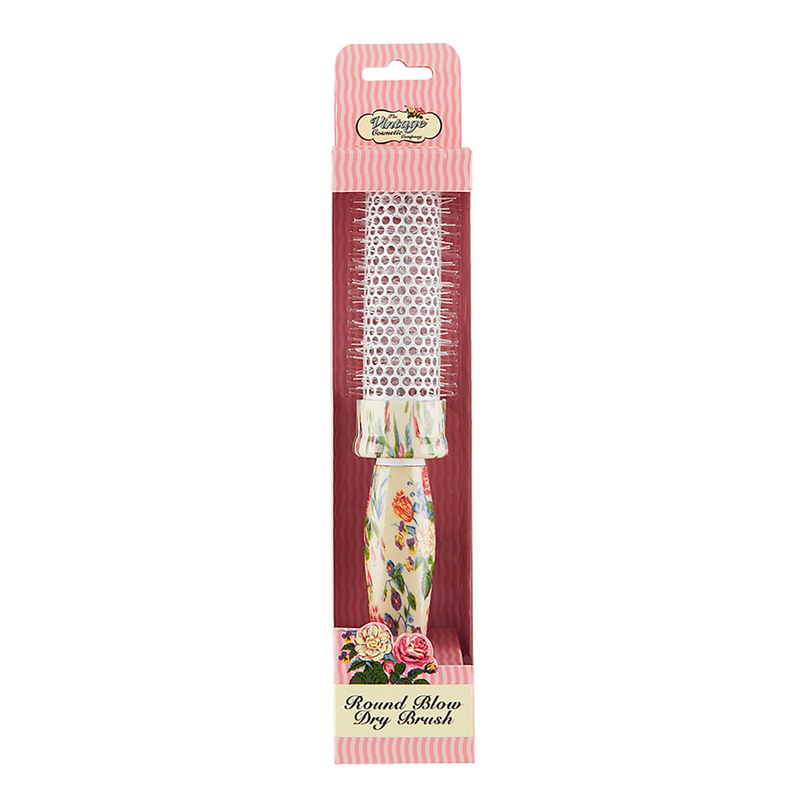

The Vintage Cosmetic Company Floral Round Blow Dry Hair Brush