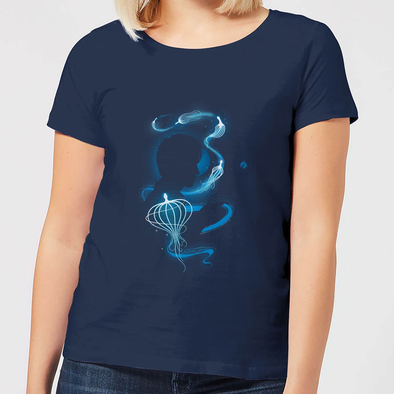 Fantastic Beasts Newt Silhouette Women's T-Shirt - Navy - L - Navy