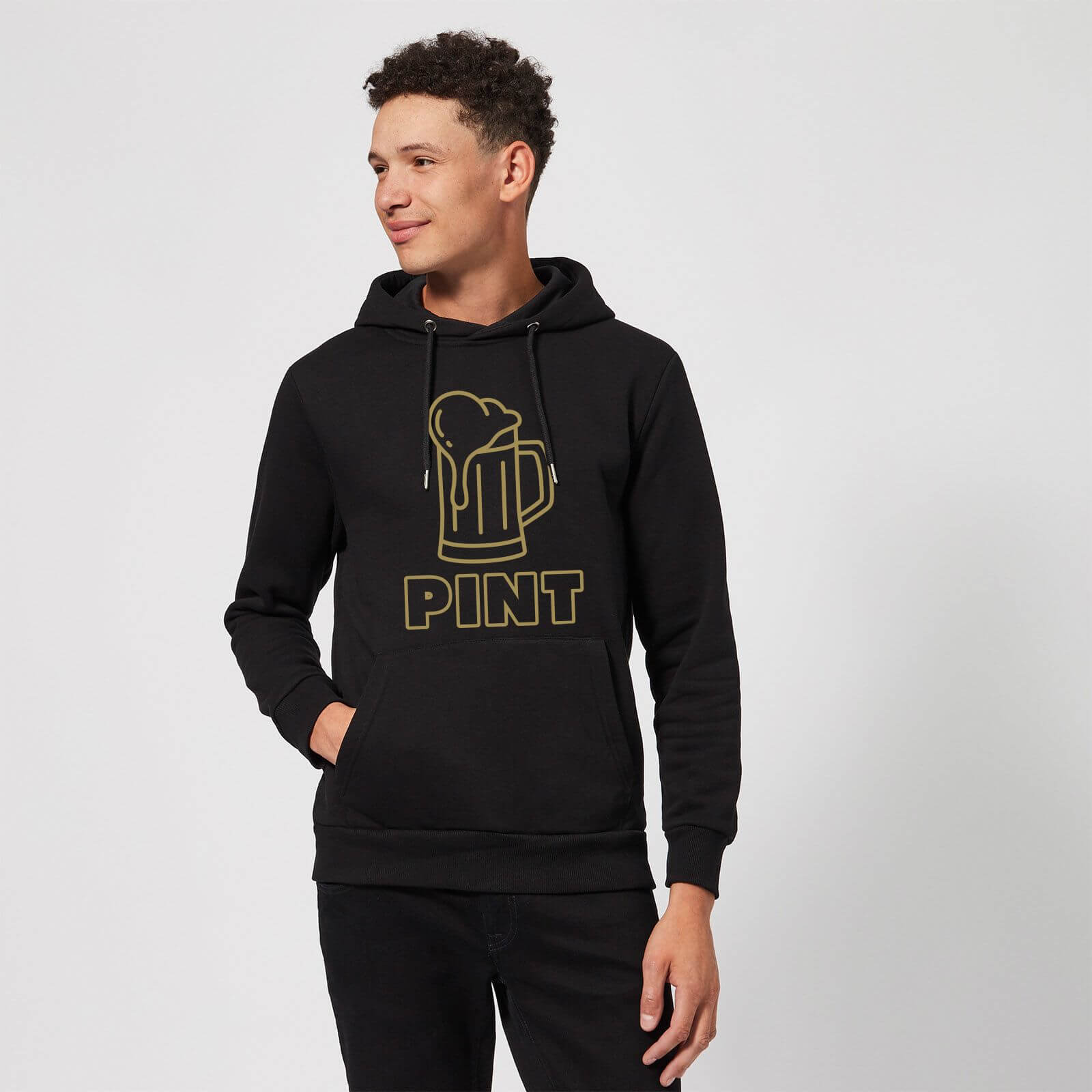 Pint Hoodie | Black | M | Schwarz| Herren