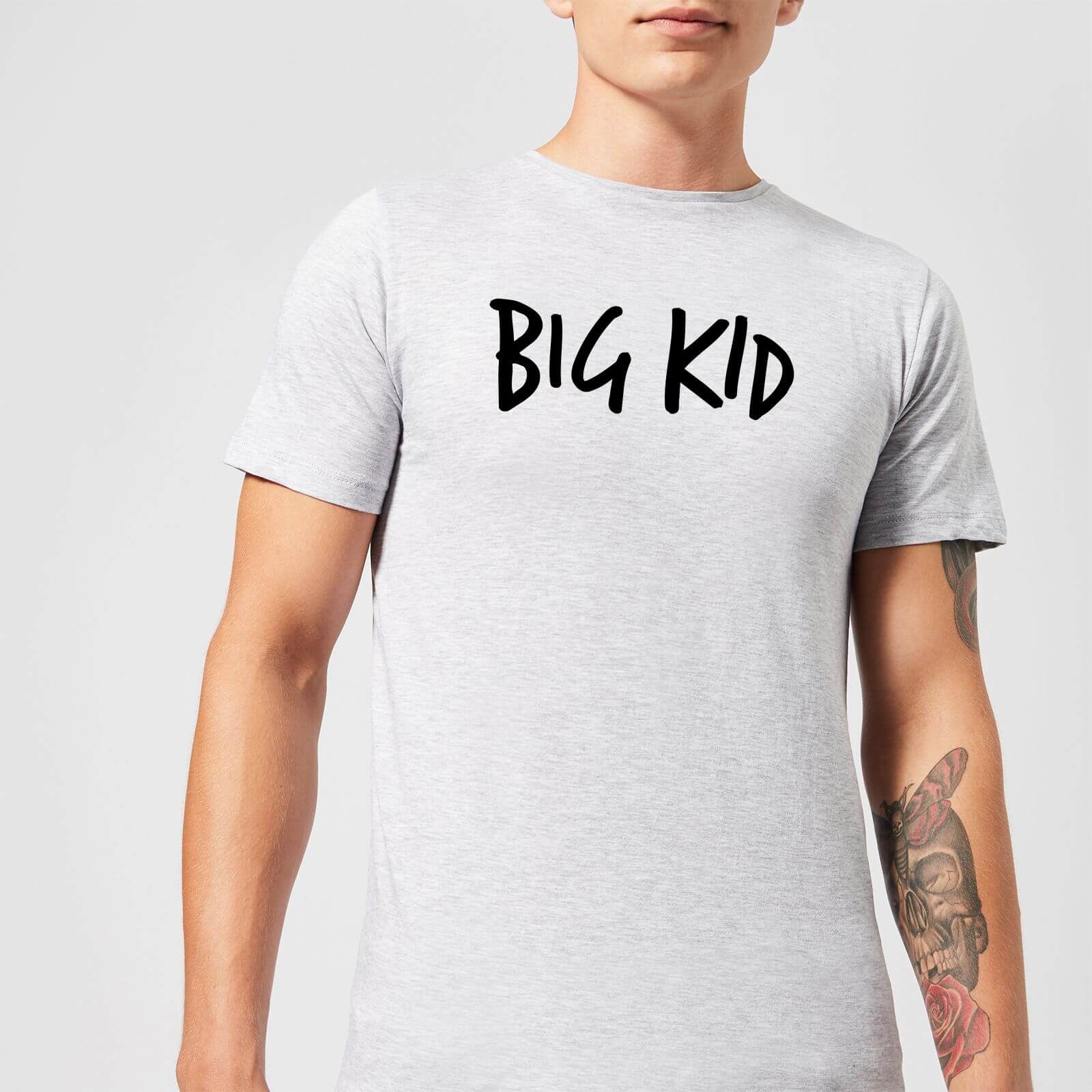 Big Kid Men's T-Shirt - Grey - XS - Grey