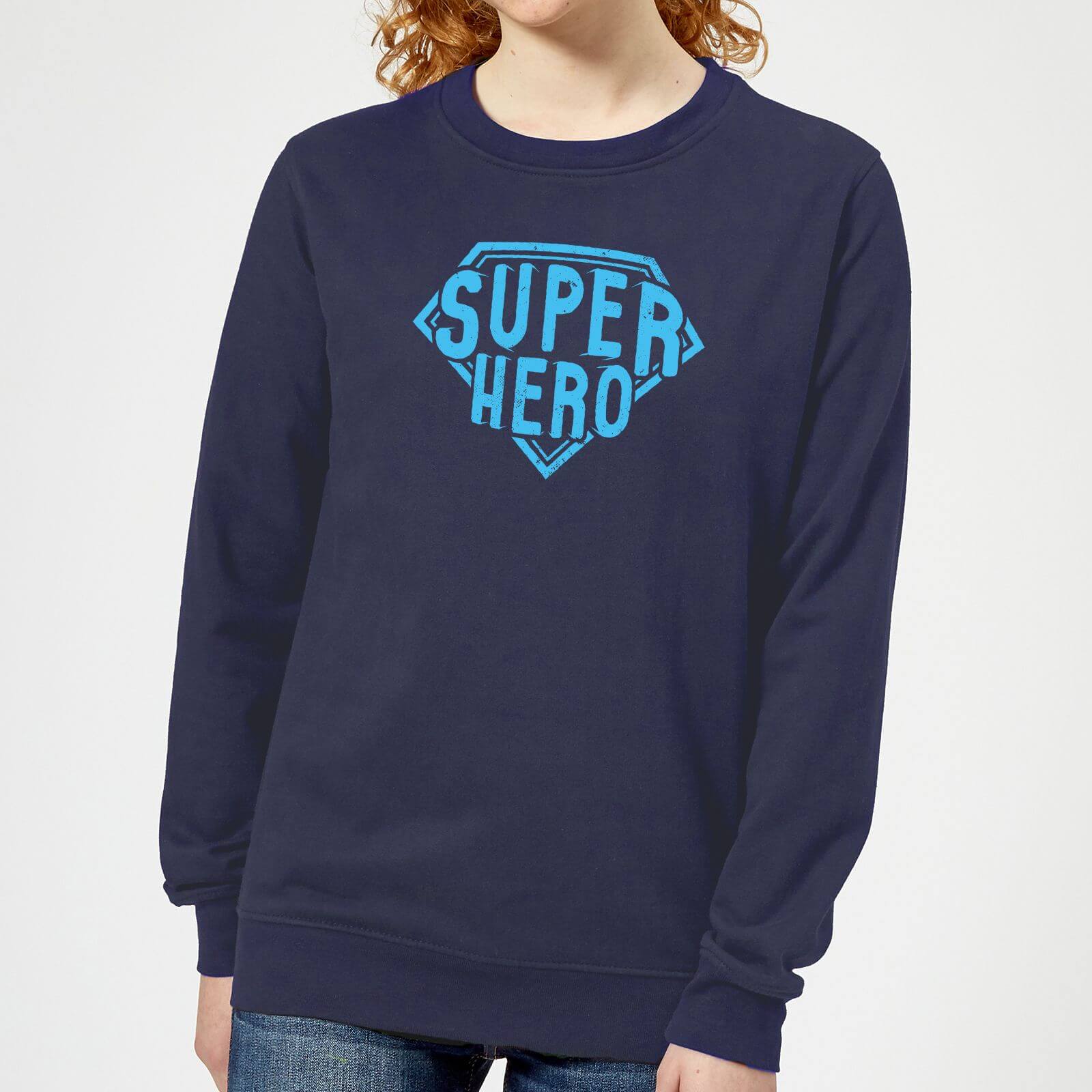 Super Hero Women's Sweatshirt - Navy - XL - Navy