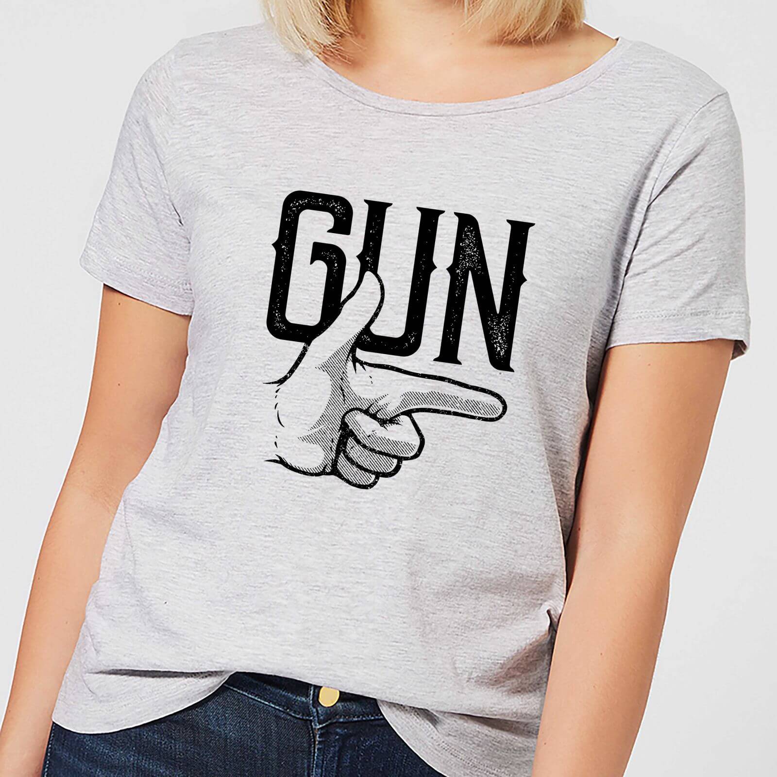 Gun Women's T-Shirt - Grey - L - Grey