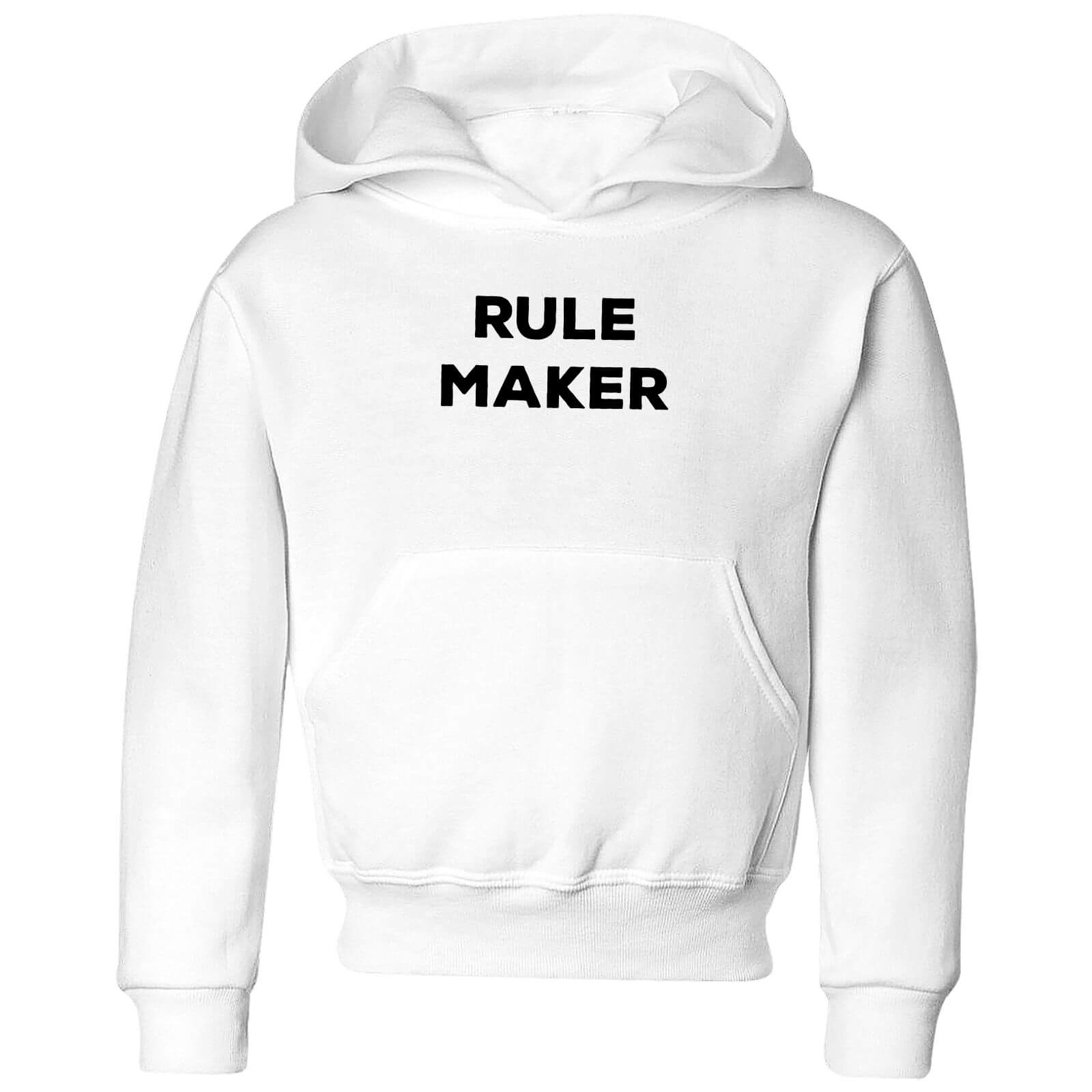Rule Maker Kids' Hoodie - White - 9-10 Years - White