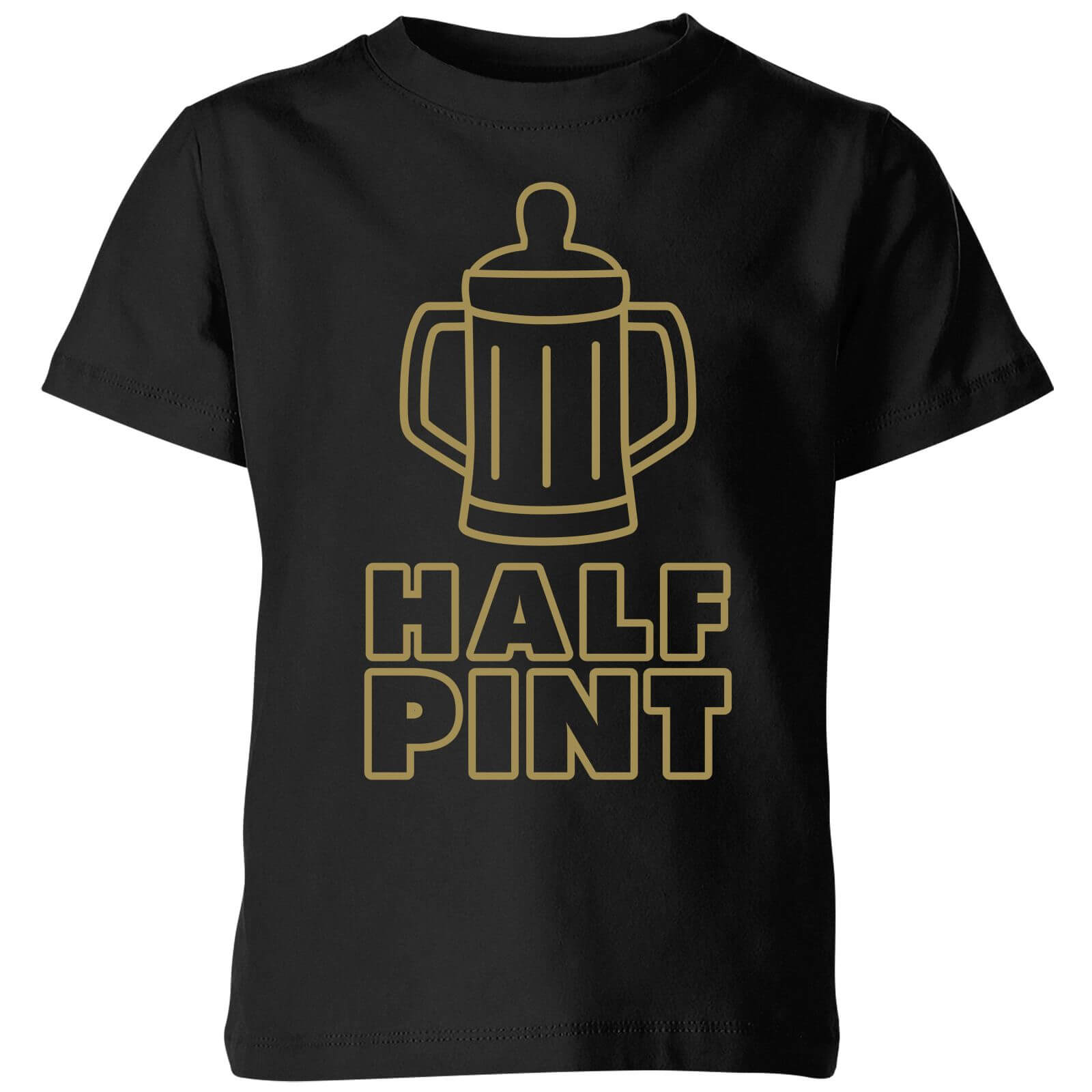 Half Pint Kids' T-Shirt - Black - 9-10 Years - Black