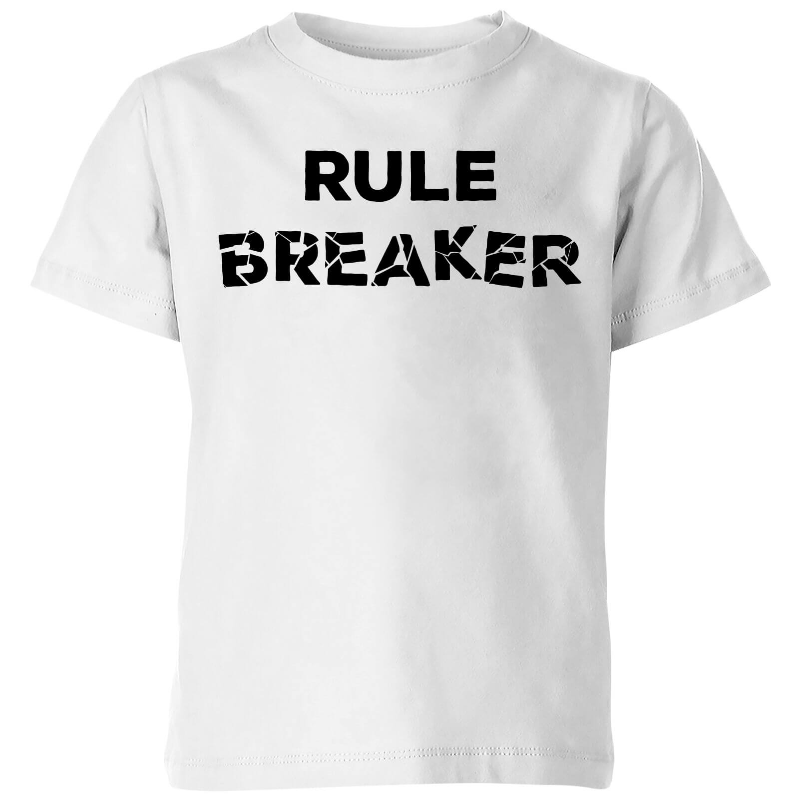 Rule Breaker Kids' T-Shirt - White - 11-12 Years - White
