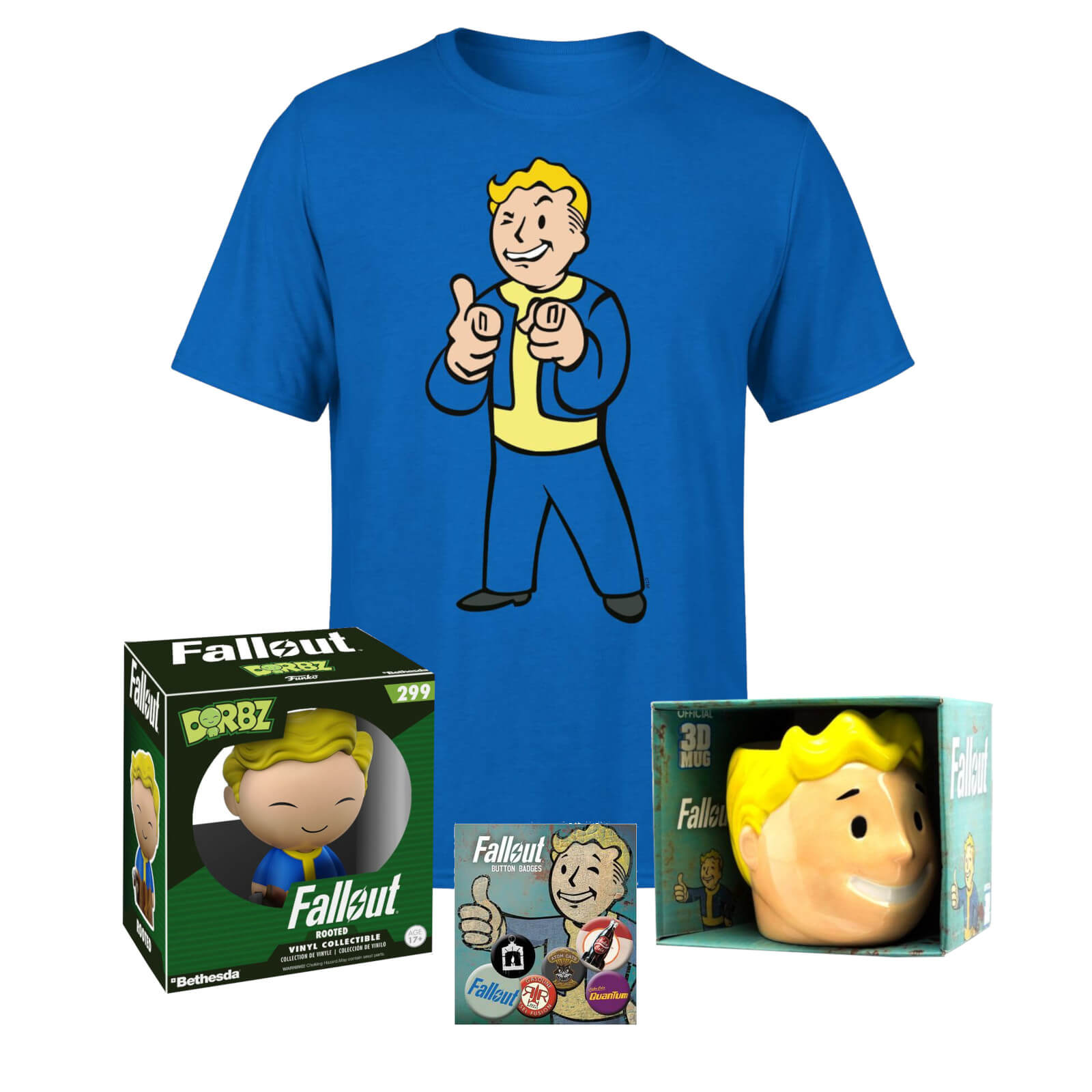 Fallout Vault Boy Gifting Bundle - Women's - XS - royal blue