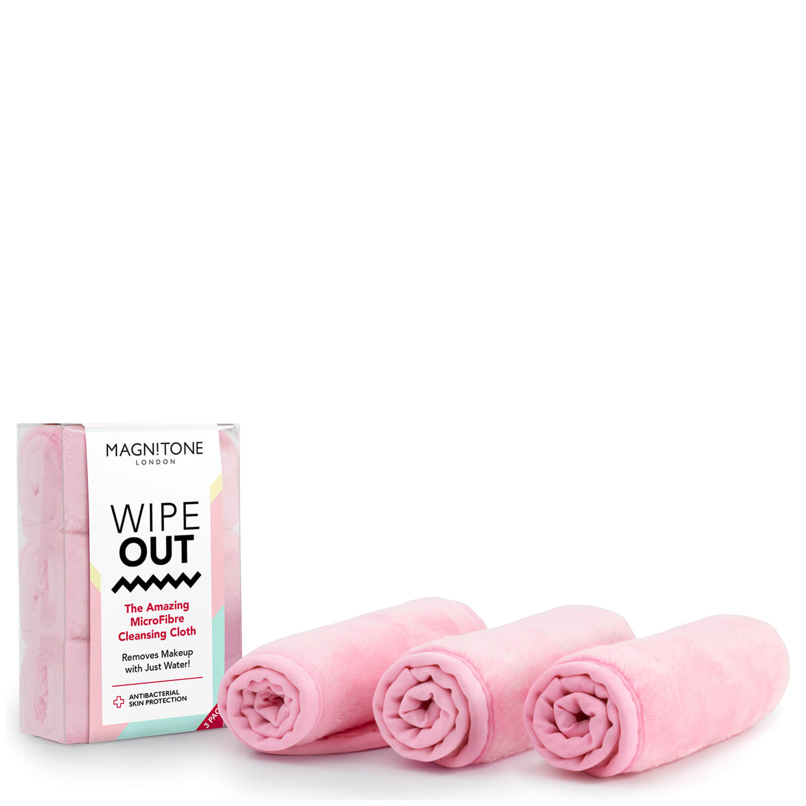 Artikel klicken und genauer betrachten! - Entferne mühelos dein Make-Up mit dem Magnitone London WipeOut! Microfibre Cleansing Cloth, eine Packung mit drei Tüchern, die widerspenstiges Make-Up allein mit warmem Wasser angehen. Die Tücher sind extrem weich und eignen sich ideal für empfindliche und anspruchsvolle Hauttypen. Ohne die empfindliche Augenpartie zu reizen oder zu ziehen, gleiten die Tücher mühelos über die Haut. Es wird kein Gesichtsreiniger benötigt. | im Online Shop kaufen