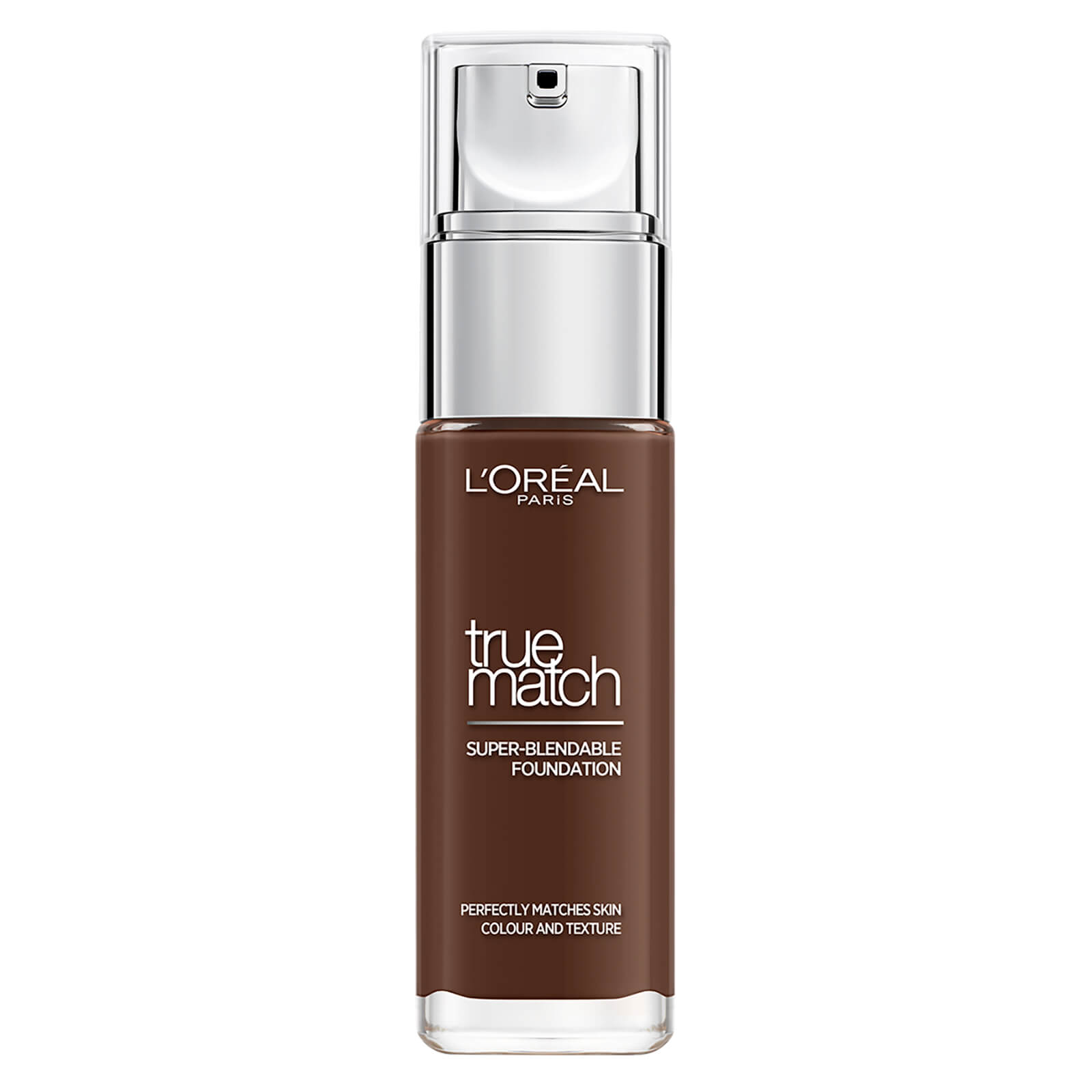 L'Oréal Paris True Match Liquid Foundation with SPF and Hyaluronic Acid 30ml (Various Shades) - 12N Ebony