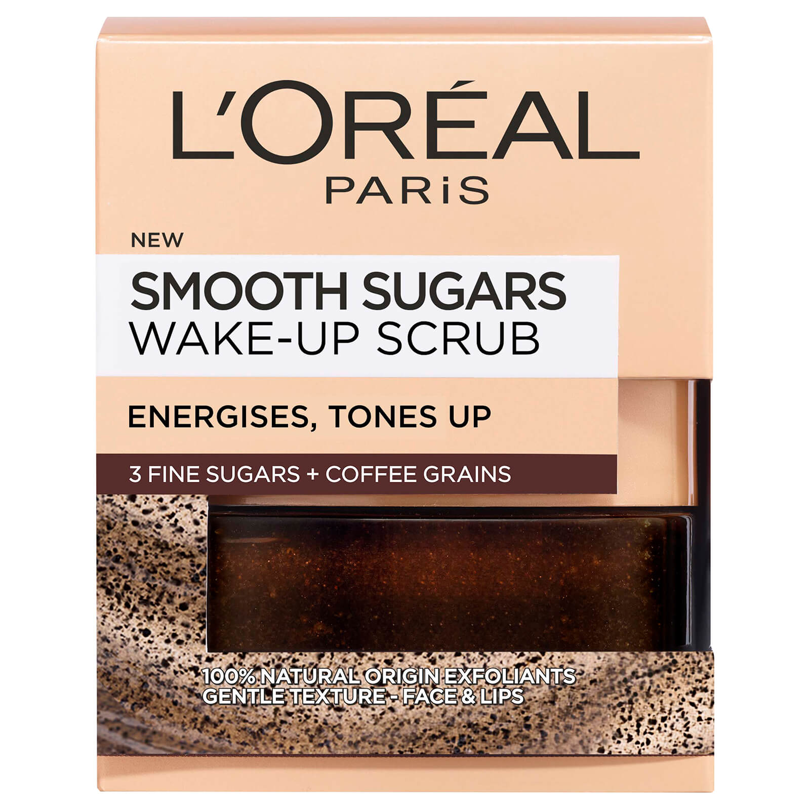 

L'Oréal Paris Smooth Sugar Wake-Up Coffee Face and Lip Scrub 50ml