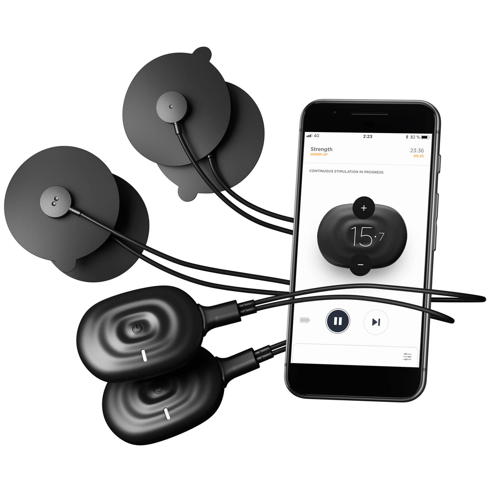 PowerDot Gen2 Duo Muscle Stimulator - Schwarz