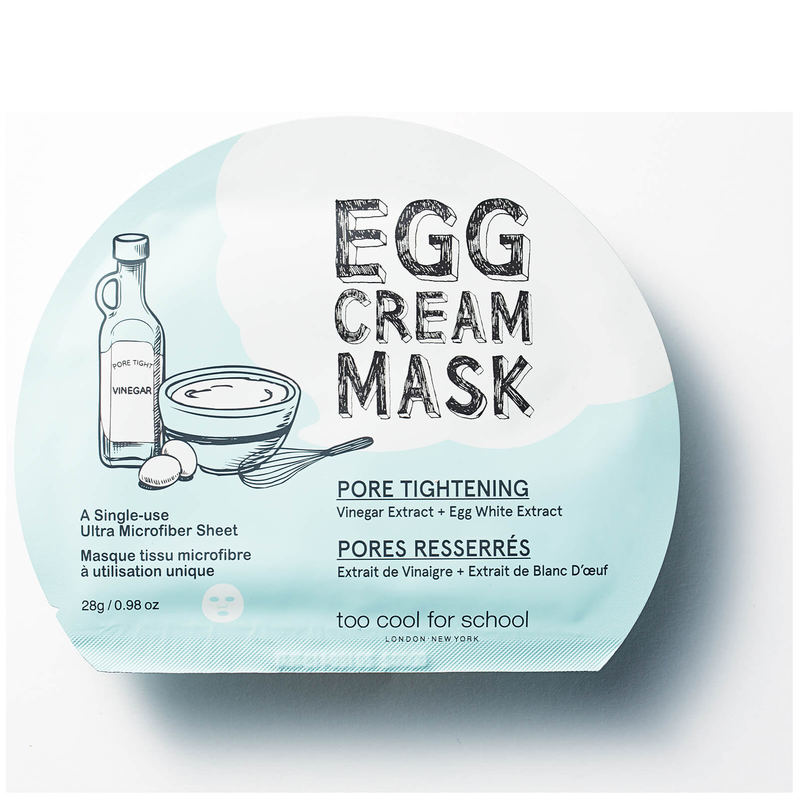 Too Cool For School Egg Cream Pore Tightening Mask 28.5g